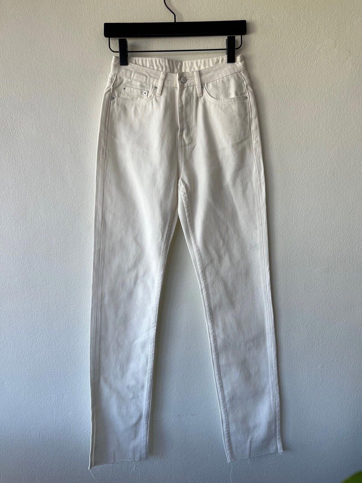 Ksubi new Ksubi womens denim jeans melrose white blanc split 25 7 Size 25" / US 0 / IT 36 - 1 Thumbnail