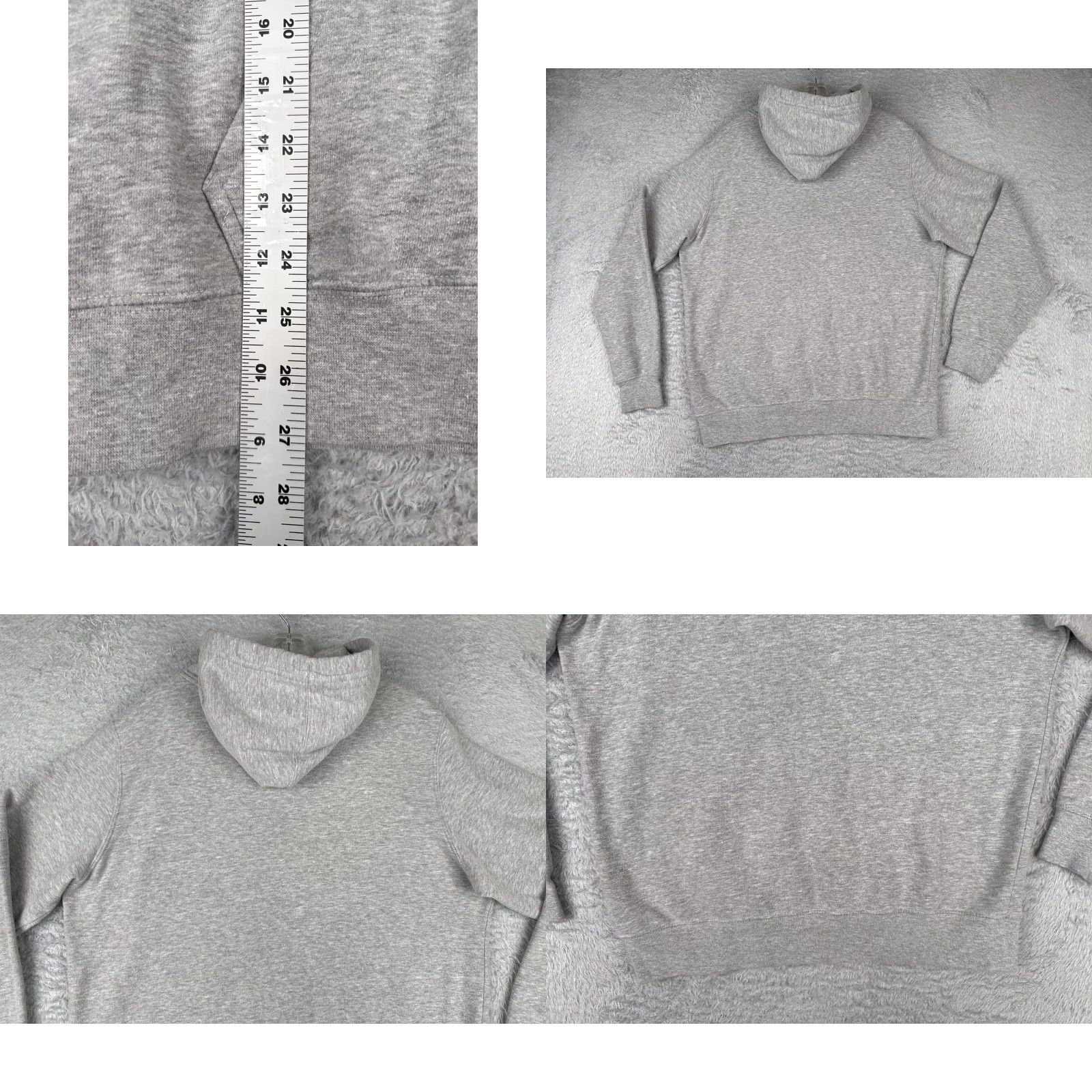 The North Face The North Face Men's Hoodie Pullover Gray Cotton Blend Cotton Jersey Pocket Drawstring Crew Neck M Size US M / EU 48-50 / 2 - 9 Thumbnail