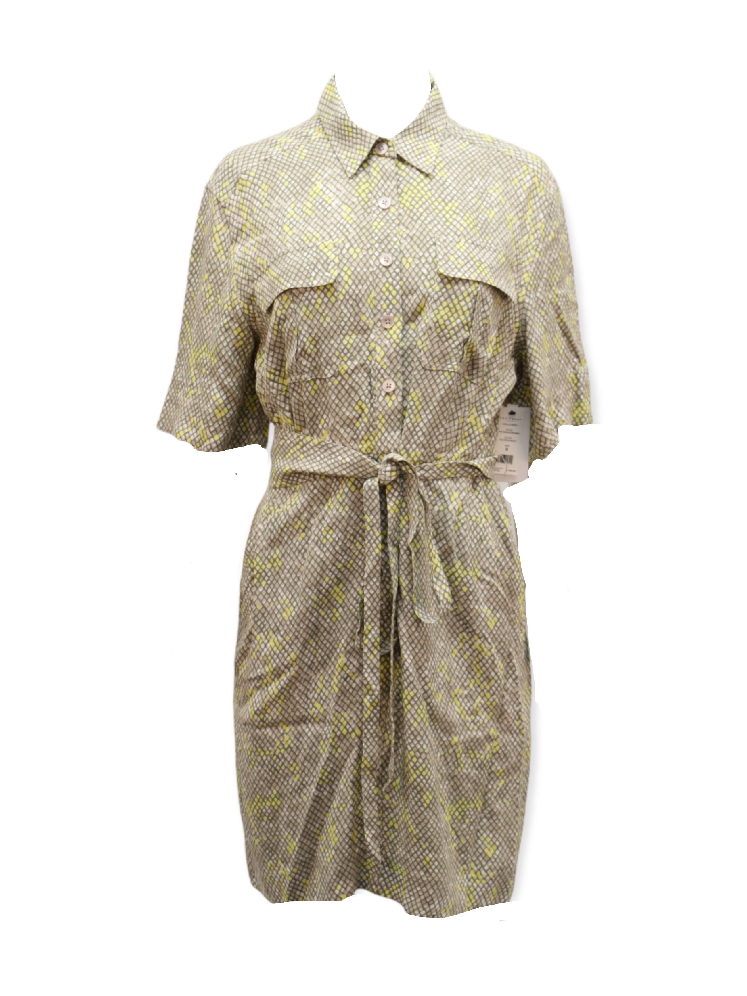 Equipment Equipment Axelle Belted Printed Crepe Dress in Multicolor Vi Size XS / US 0-2 / IT 36-38 - 1 Thumbnail