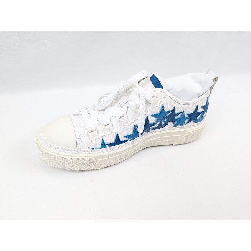 Amiri o1rshd1 Stars Court Low-Top Sneakers in Blue Size US 10 / EU 43 - 9 Thumbnail