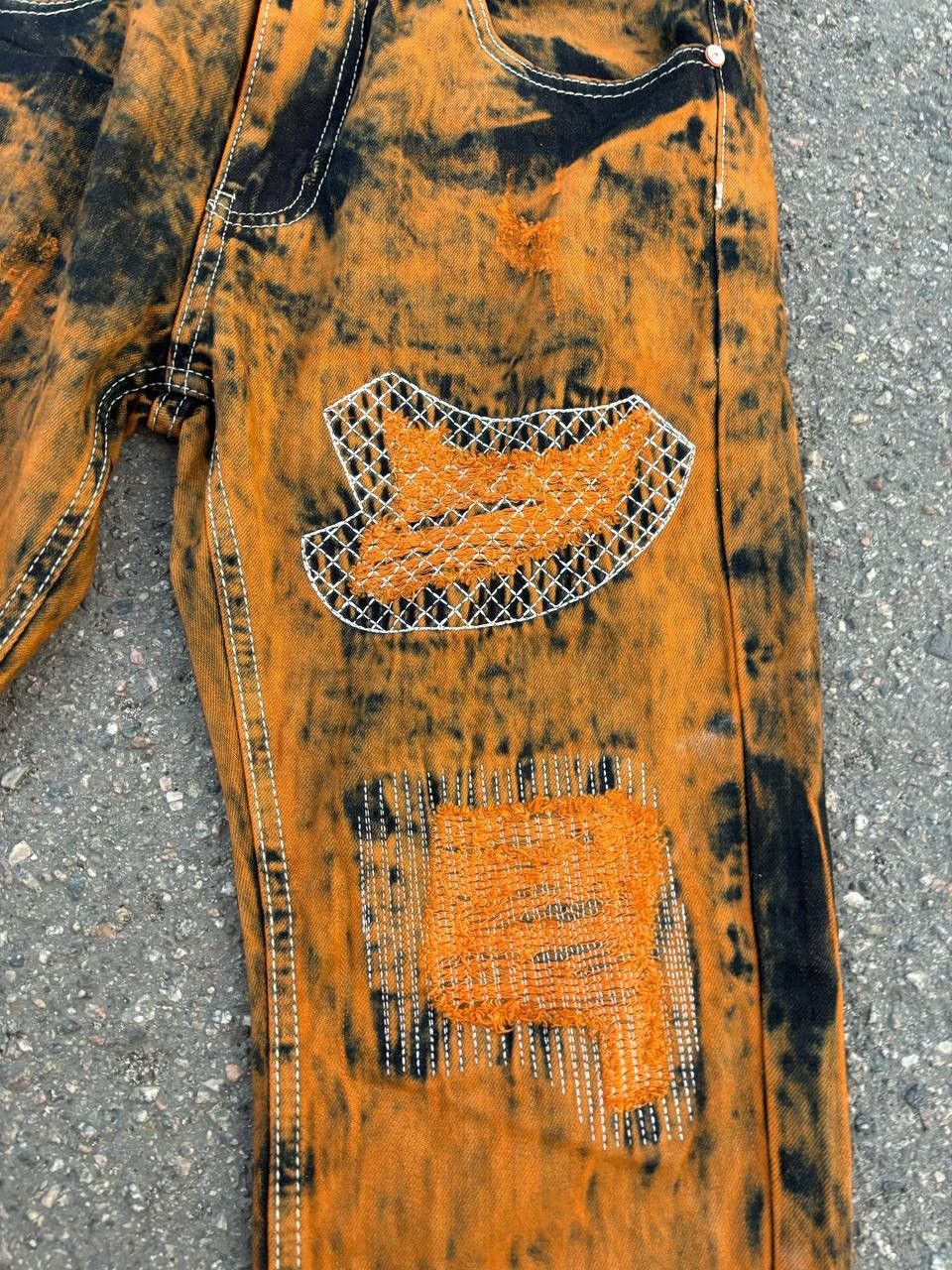 Hysteric Glamour × Japanese Brand Vintage Y2K Archive Acid Wash Distressed Retro Denim Pants Size US 32 / EU 48 - 2 Thumbnail