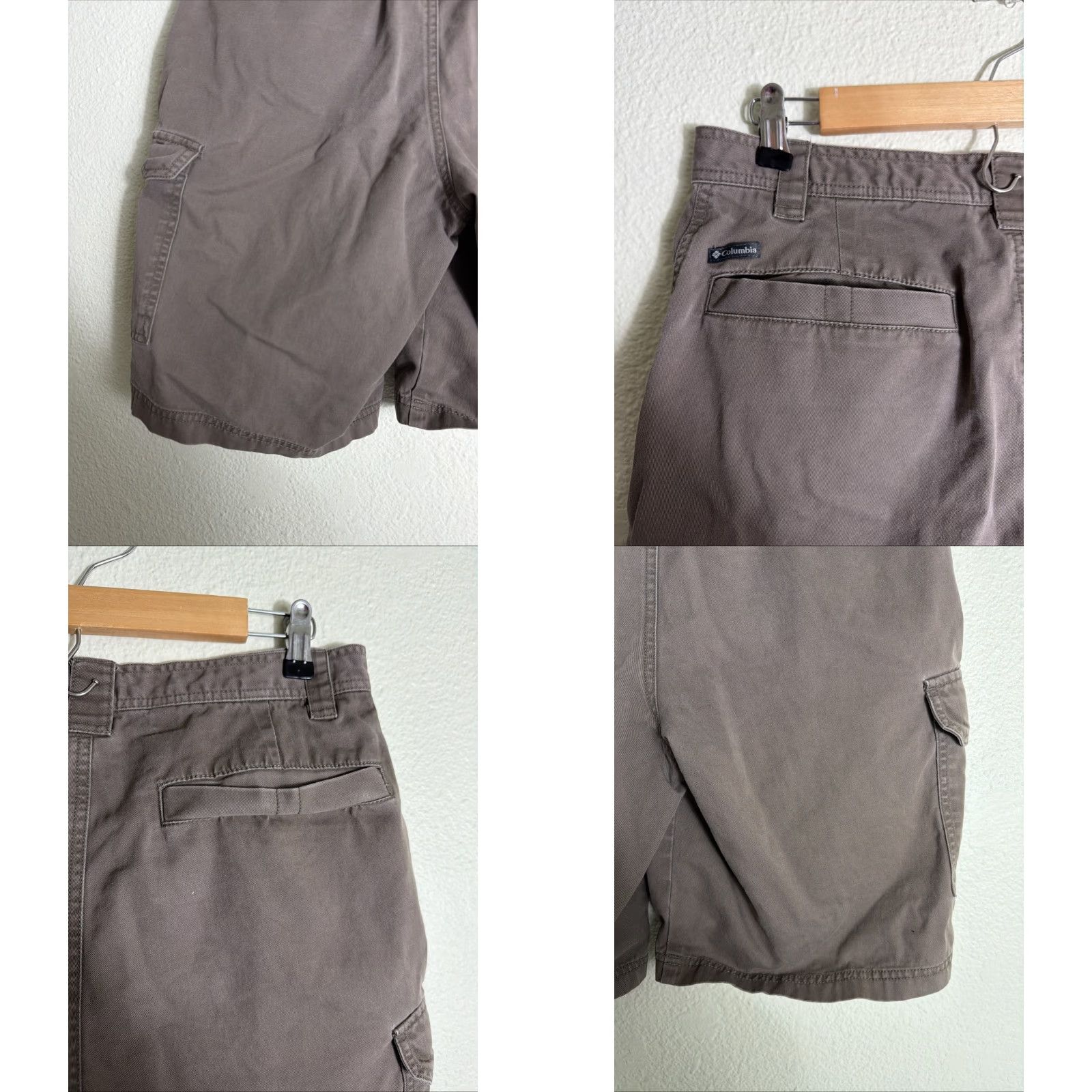 Vintage Columbia Cargo Short Men 32 Regular Brown Twill Brownsmead II 10 Inseam Mens Size US 32 / EU 48 - 8 Thumbnail