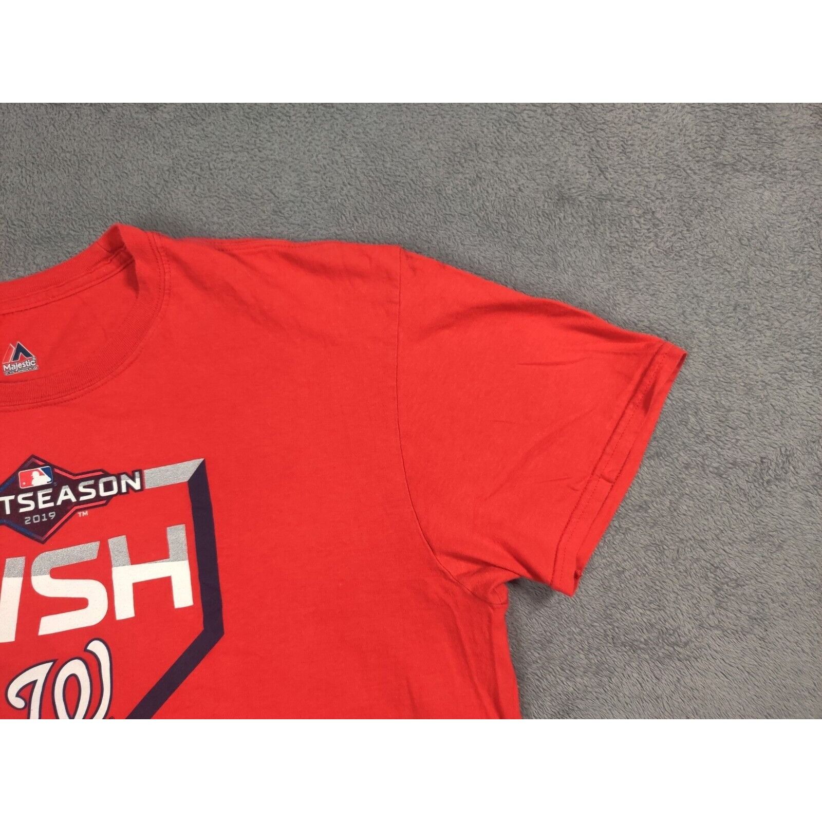 Majestic Washington Nationals Shirt Adult Mens XL 2019 Post Season Size US XL / EU 56 / 4 - 3 Thumbnail