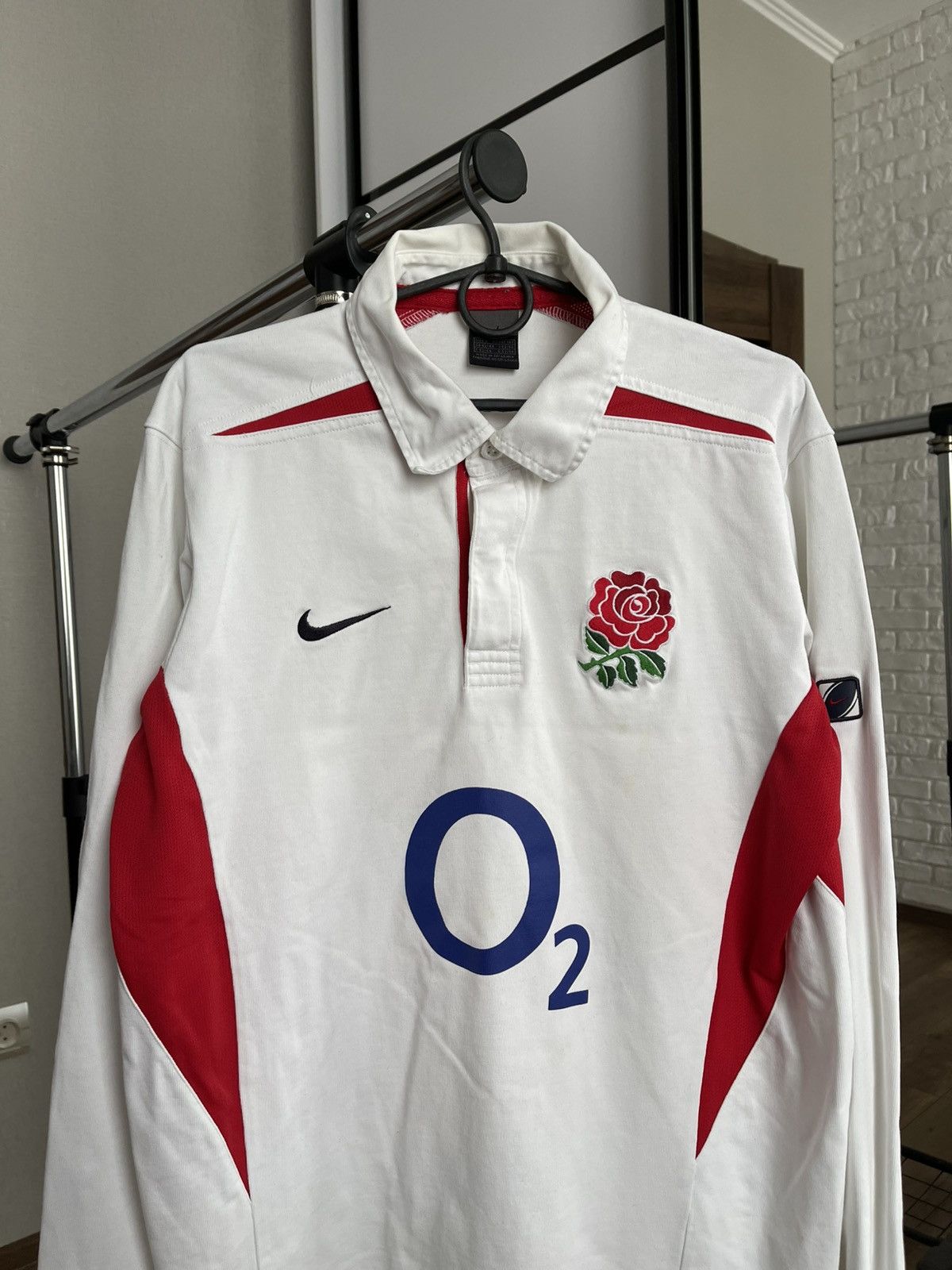 Nike Nike England Vintage Rugby Pullover Sweatshirt 90s Size US L / EU 52-54 / 3 - 5 Thumbnail
