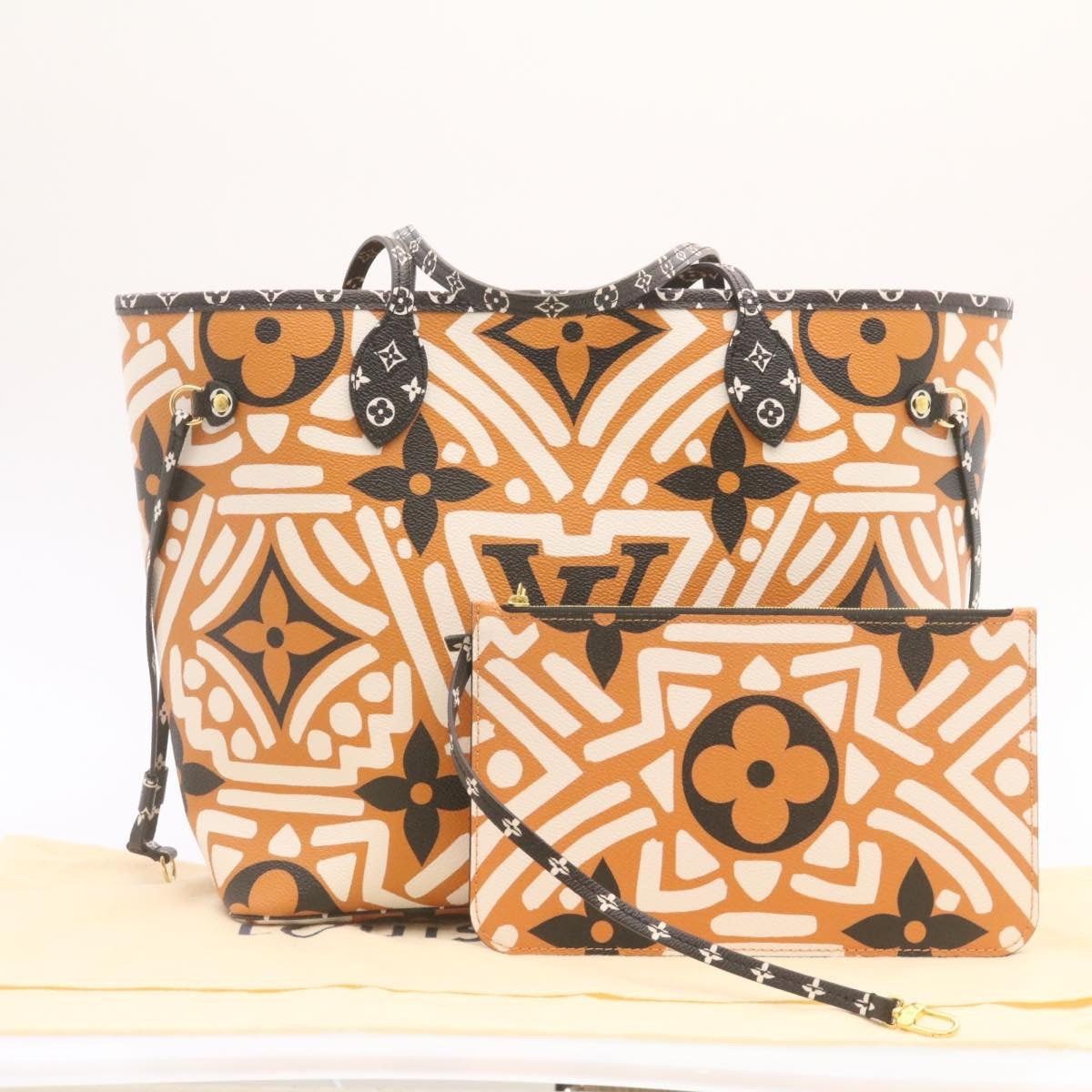 Louis Vuitton LOUIS VUITTON Monogram Giant Neverfull MM Tote Bag Caramel Size ONE SIZE - 12 Thumbnail
