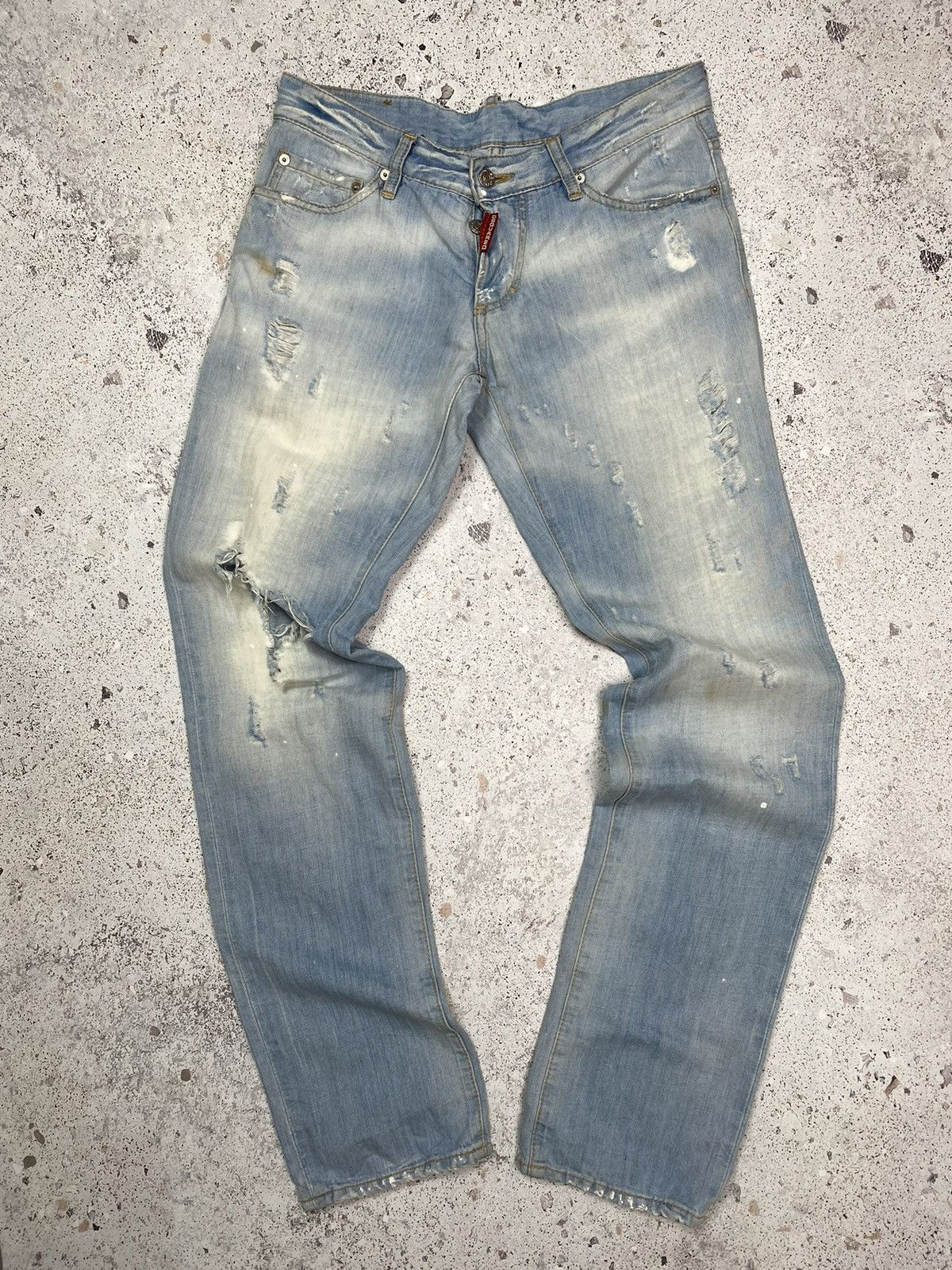 Dsquared2 Denim Jeans Distressed Pants Men Blue 46 size 30