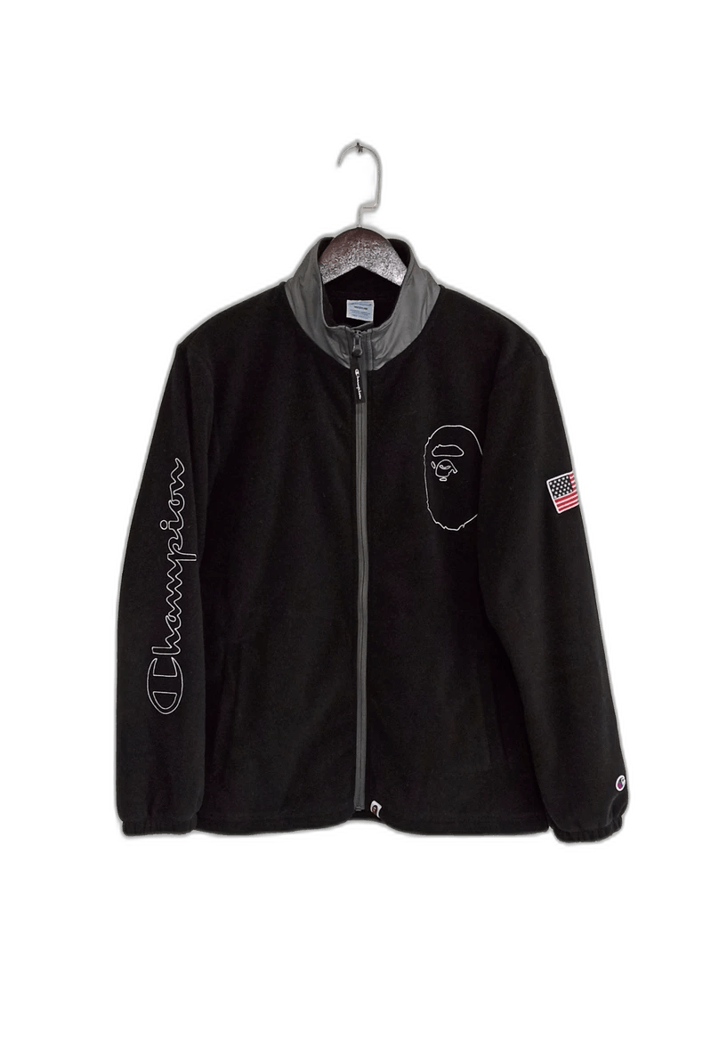 Bape Bape Champion Collaboration Fleece Jacket Size US M / EU 48-50 / 2 - 1 Thumbnail