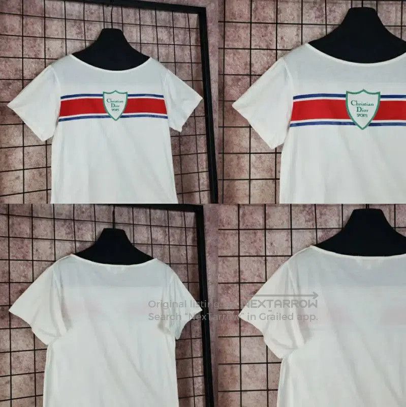 Dior Dior White Logo Short Sleeve T. Size M / US 6-8 / IT 42-44 - 3 Thumbnail