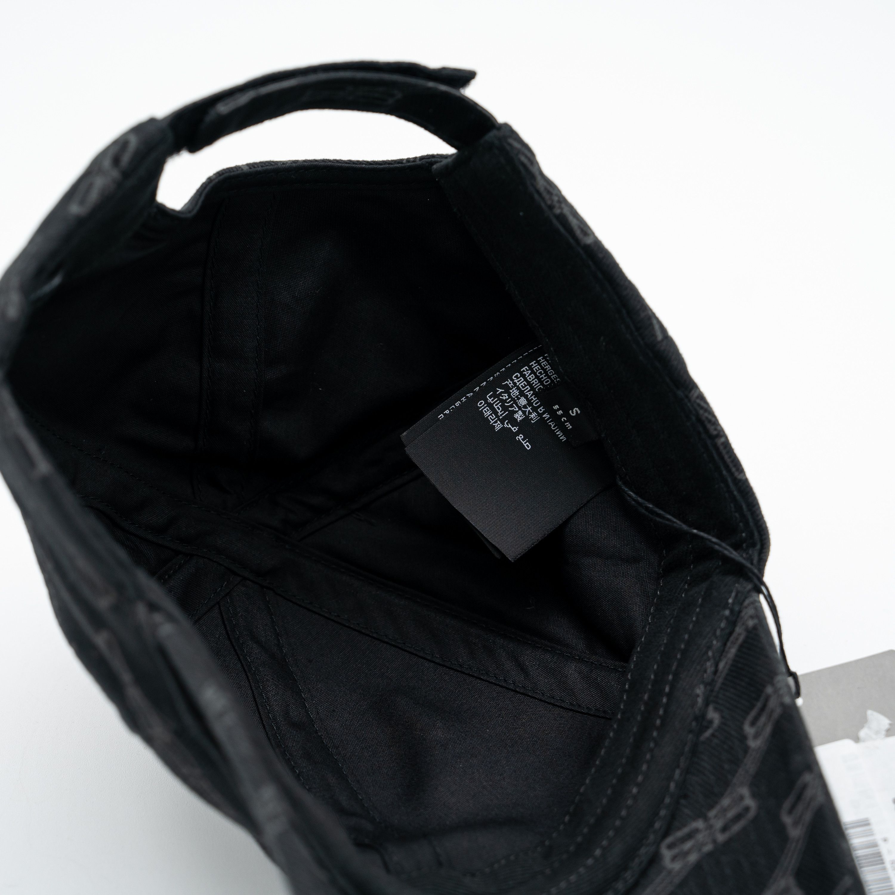 Balenciaga S Balenciaga BB Monogram Baseball Hat Cap Black Strap Size ONE SIZE - 4 Thumbnail