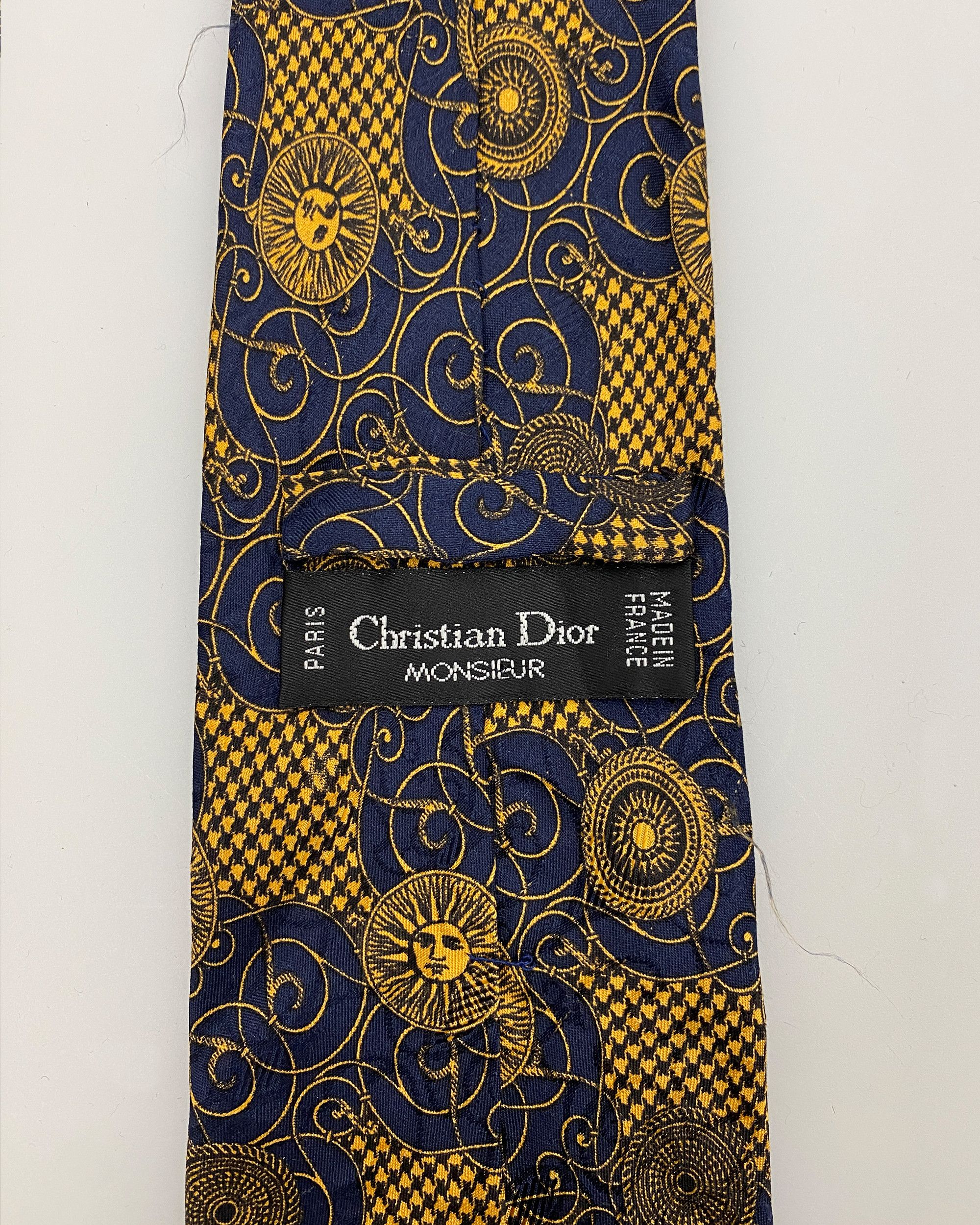 Christian Dior Monsieur 1990s Sun Pattern Tie Size ONE SIZE - 4 Thumbnail