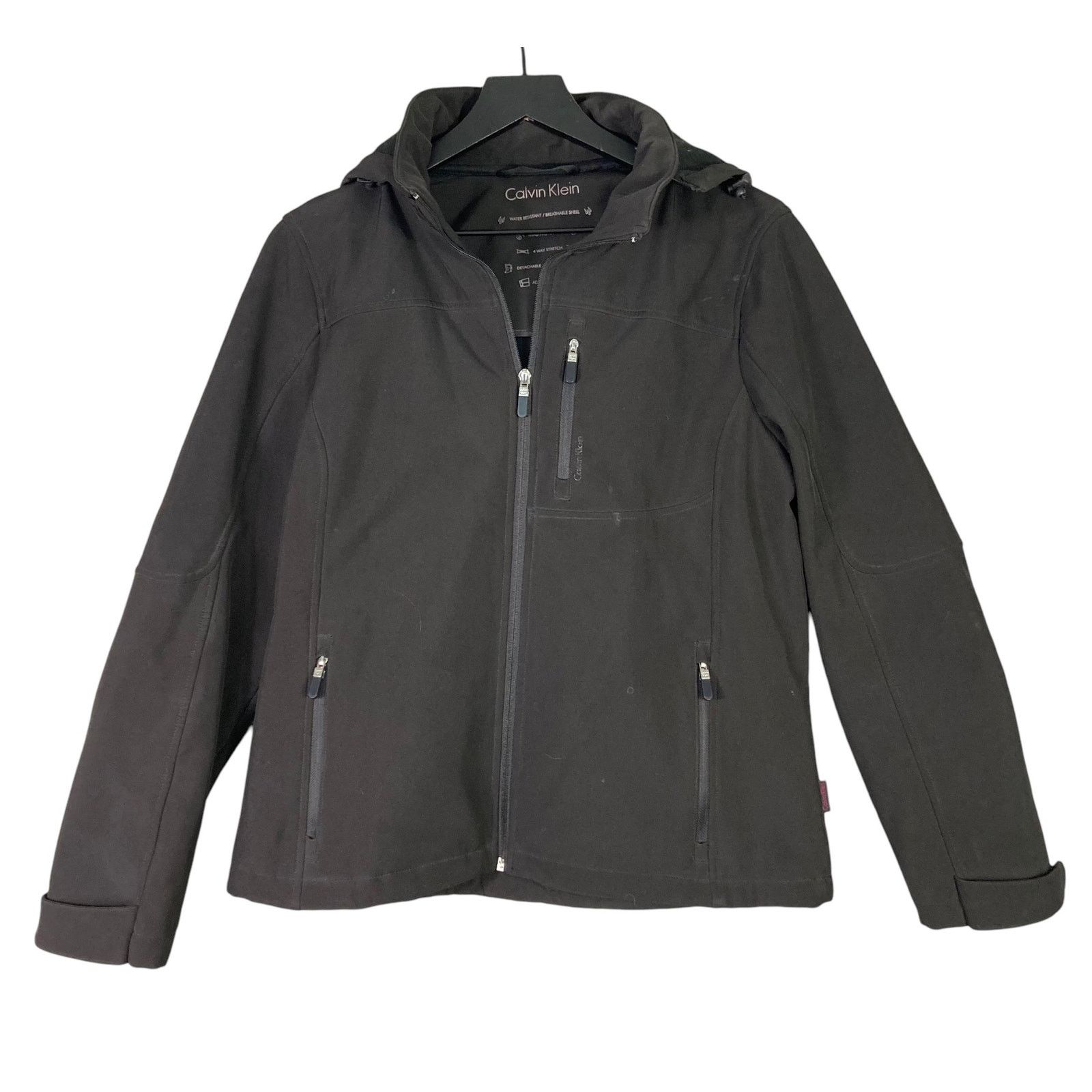 Calvin Klein Calvin Klein Womens M Black Full Zip Jacket Cold Weather Size M / US 6-8 / IT 42-44 - 1 Thumbnail