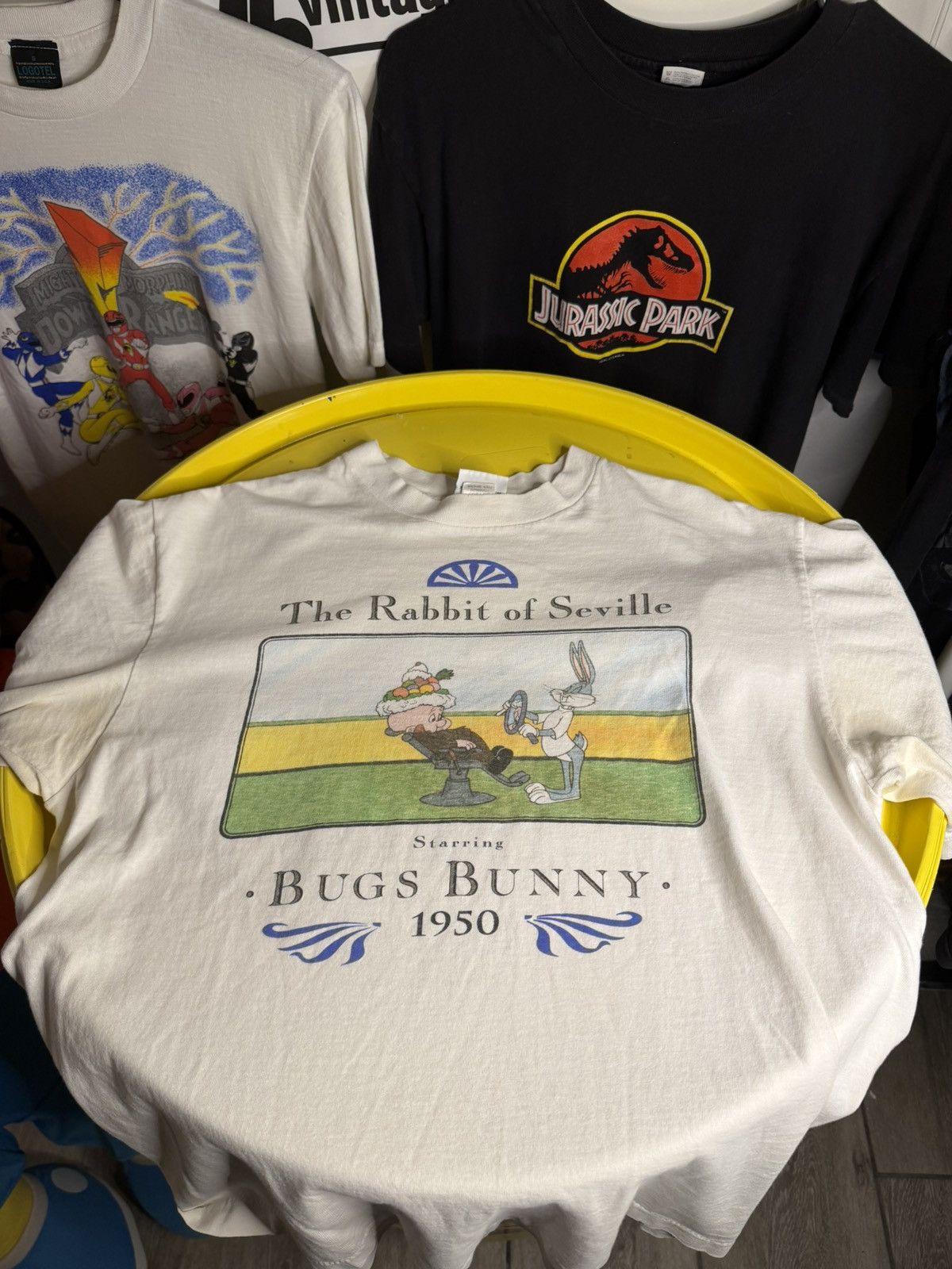 Vintage 1980s Bugs Bunny looney Tunes, single stitch T-shirt Size US L / EU 52-54 / 3 - 2 Thumbnail