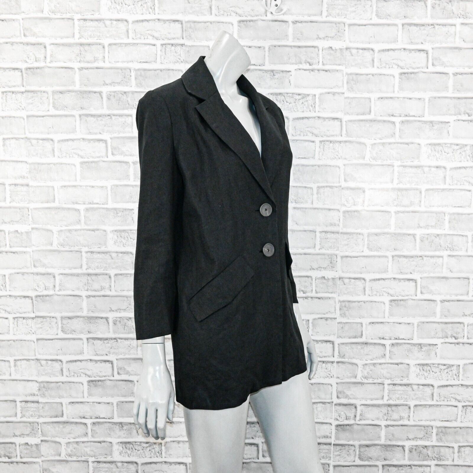 Mara Hoffman MARA HOFFMAN Women's Tatum Blazer Jacket lightweight hemp Size XS / US 0-2 / IT 36-38 - 4 Thumbnail
