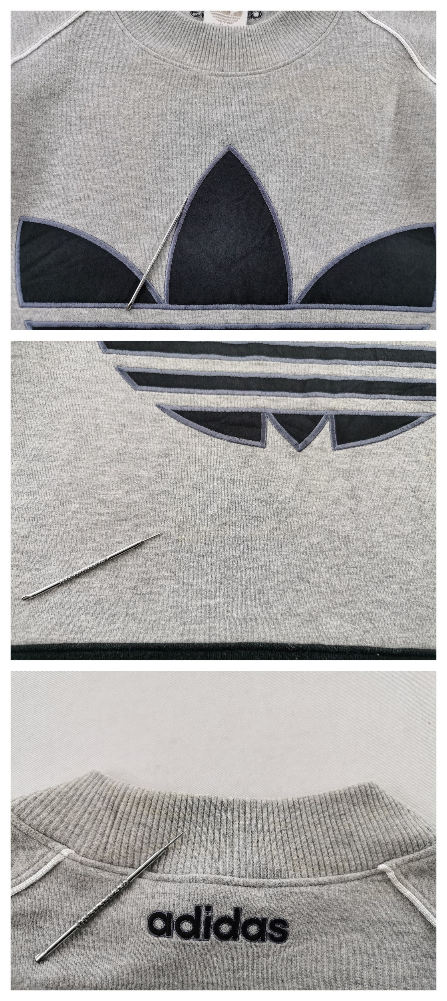 Adidas Vintage 90's Adidas Big Logo Sweatshirt Made In Japan Size US L / EU 52-54 / 3 - 9 Thumbnail