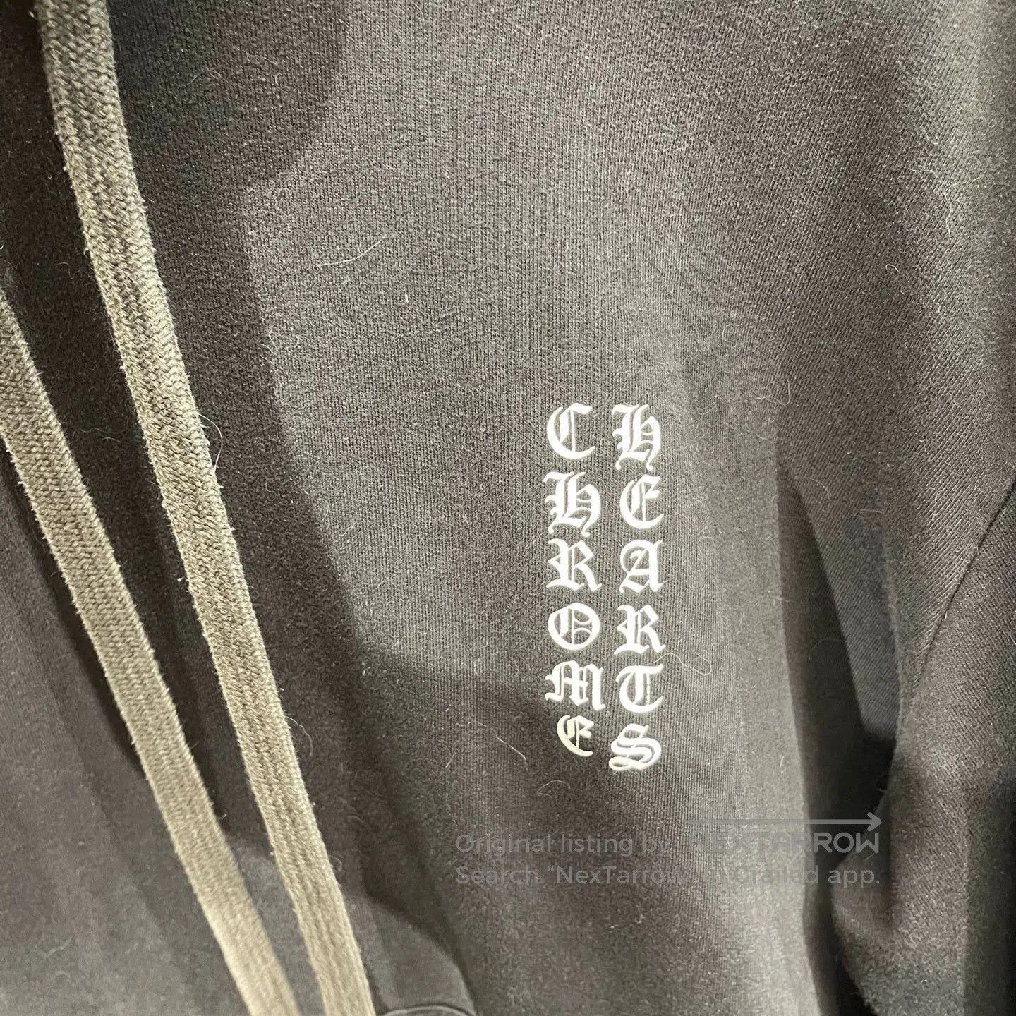 Chrome Hearts Black Hoodie with White Sleeve Graphics - Size L. Size US L / EU 52-54 / 3 - 4 Thumbnail
