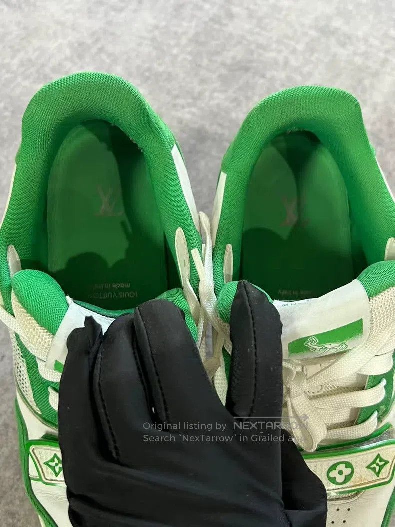Louis Vuitton Louis Vuitton Green Velcro shoes Size US 8 / EU 41 - 6 Thumbnail