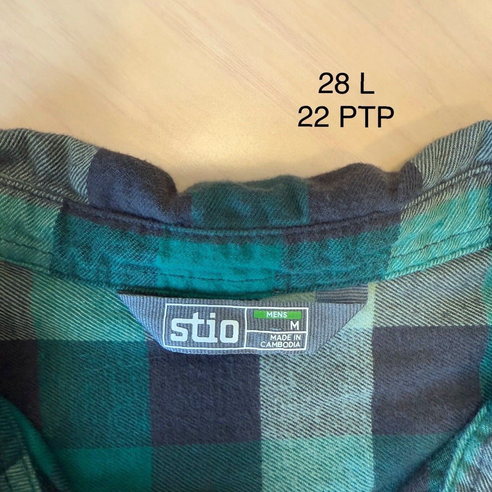 Vintage Stio Flannel Button-Up Shirt M Green Black Casual Workwear Wyoming Mens Shirt Size US M / EU 48-50 / 2 - 7 Thumbnail