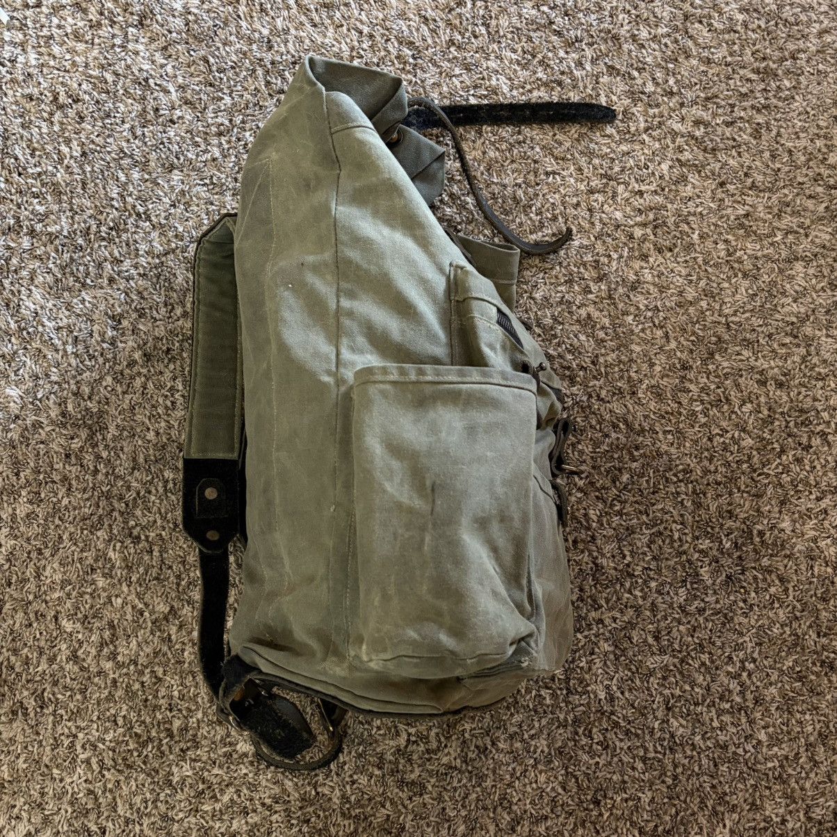 Bradley Mountain Bradley Mountain Wilder Backpack Waxed Canvas Leather Strap Size ONE SIZE - 16 Thumbnail