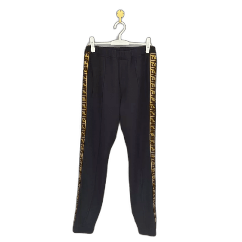 Fendi Fendi Black Logo Side Pants Size 36" / US 14 / IT 50 - 1 Thumbnail