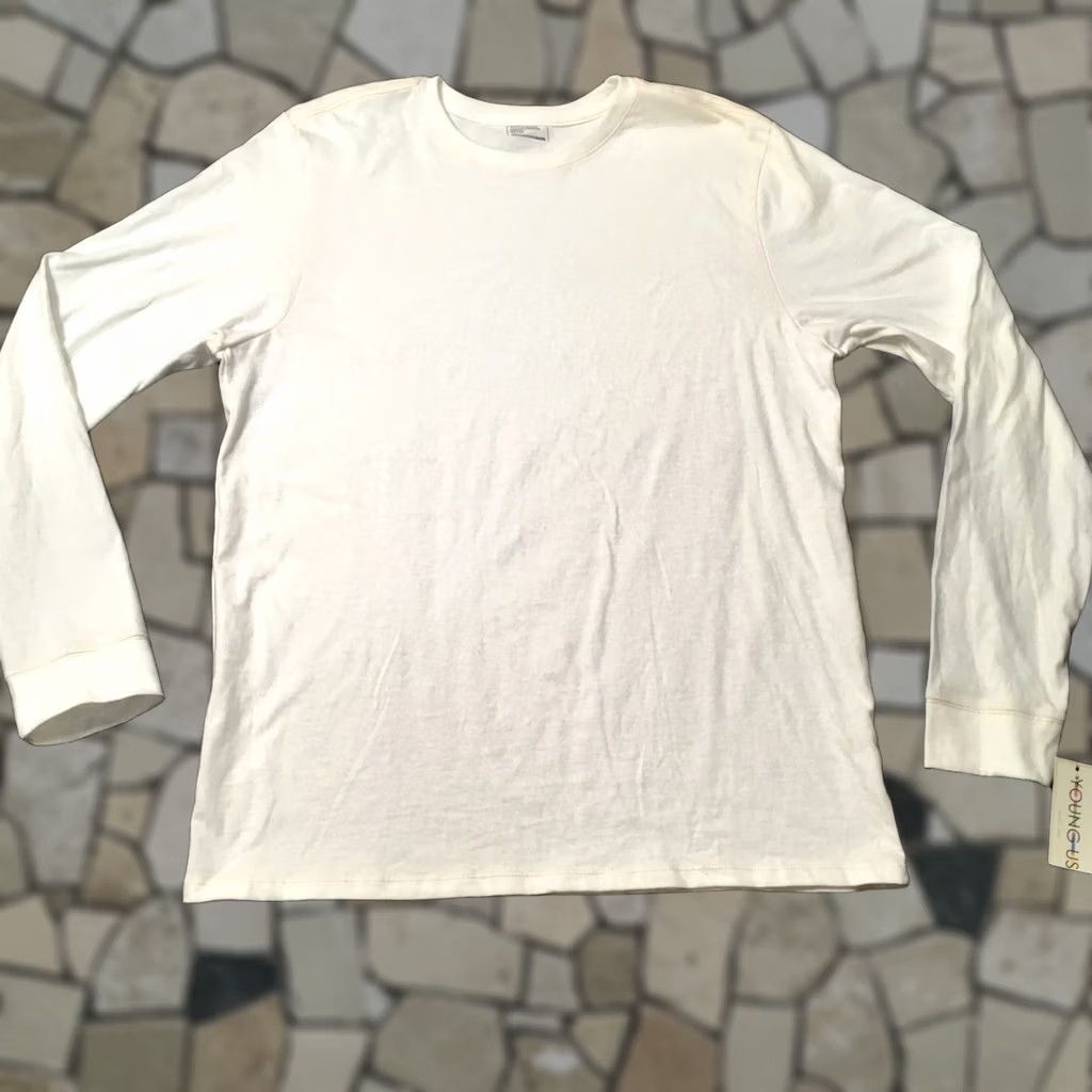 Vintage VINTAGE Young US Long Sleeve Shirt Adult M White USA 90s Size US M / EU 48-50 / 2 - 1 Thumbnail