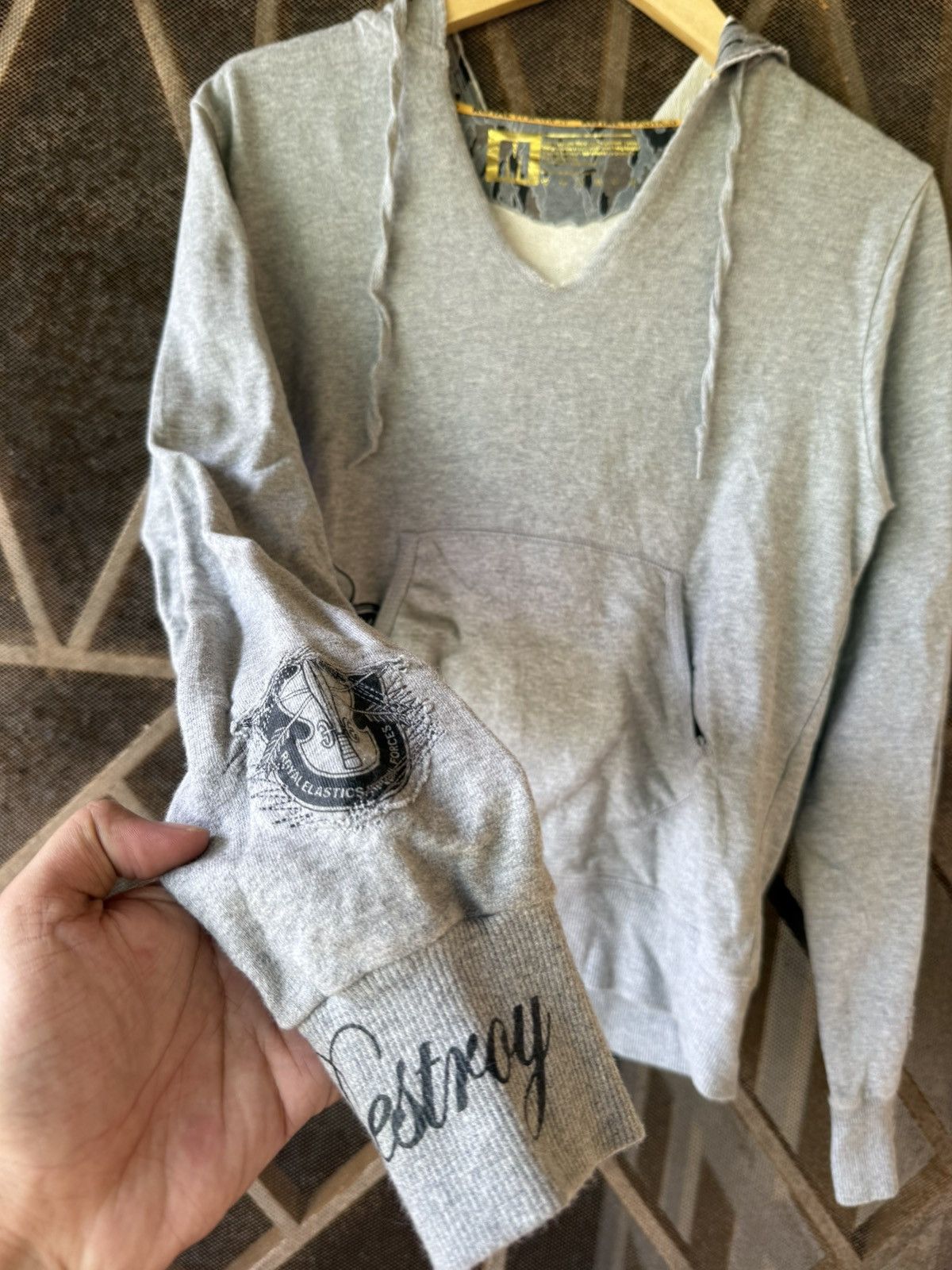 Hysteric Glamour Royal elastics distressed hoodie Size US S / EU 44-46 / 1 - 5 Thumbnail