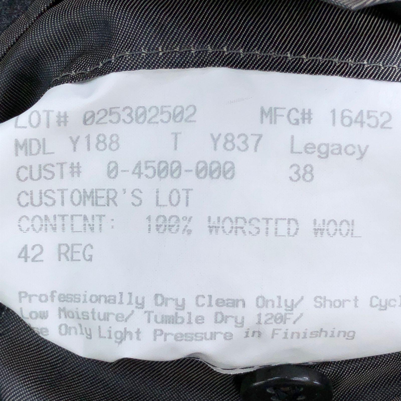 Hickey Freeman Hickey Freeman Mens 42R Sport Coat Legacy Fit Gray 2 Button Size 42R - 18 Thumbnail