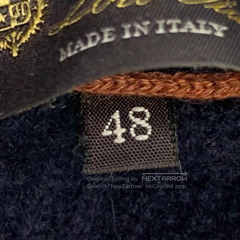 Loro Piana Loro Piana Navy Cashmere Collar Beaver Fur Zip-Up Long Sle Size US M / EU 48-50 / 2 - 6 Thumbnail