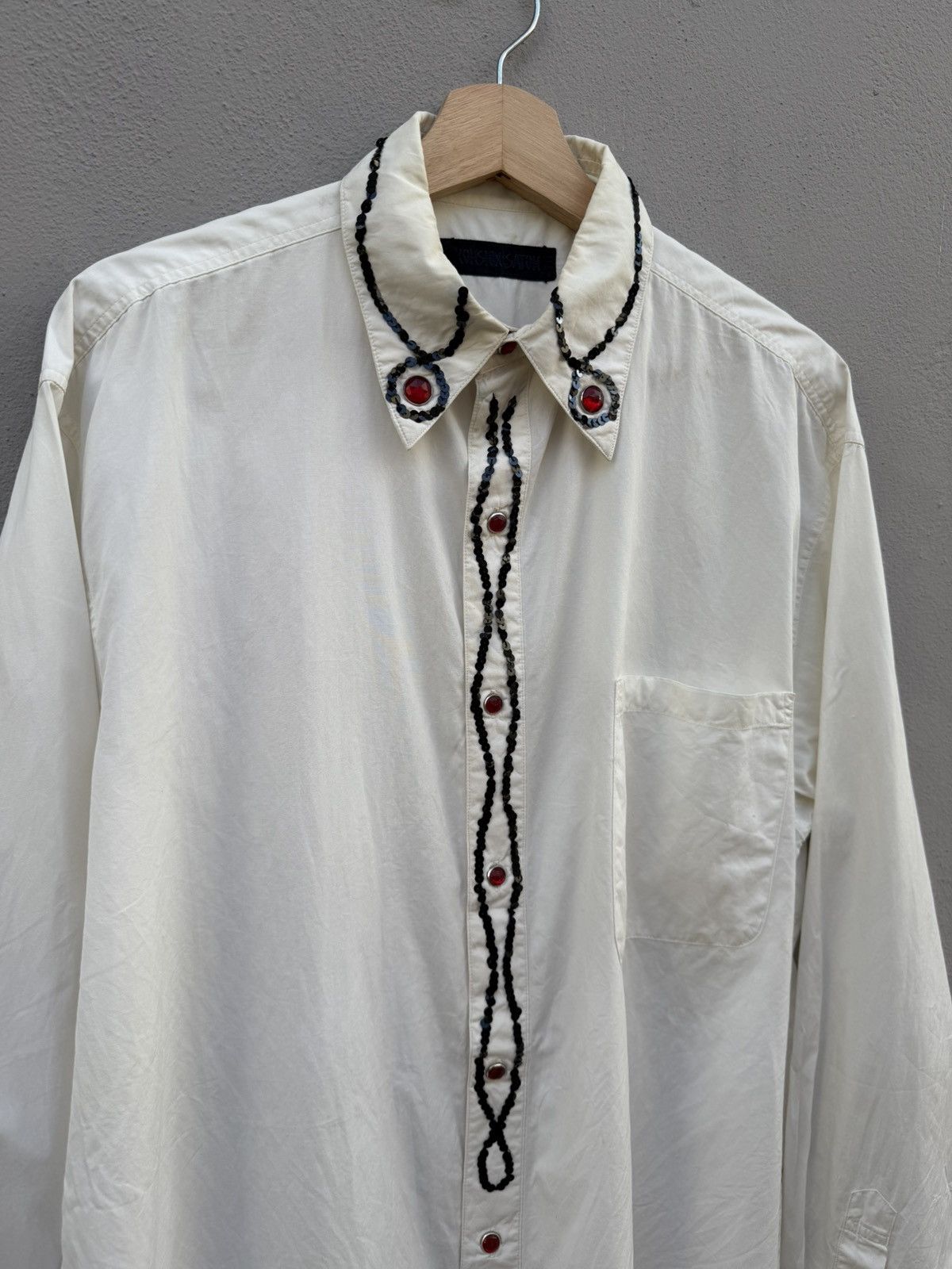 Designer × Japanese Brand 💥Vintage 80s-90s Arrston Volaju KOHSHIN SATOH Designer Shirt Size US XL / EU 56 / 4 - 10 Thumbnail