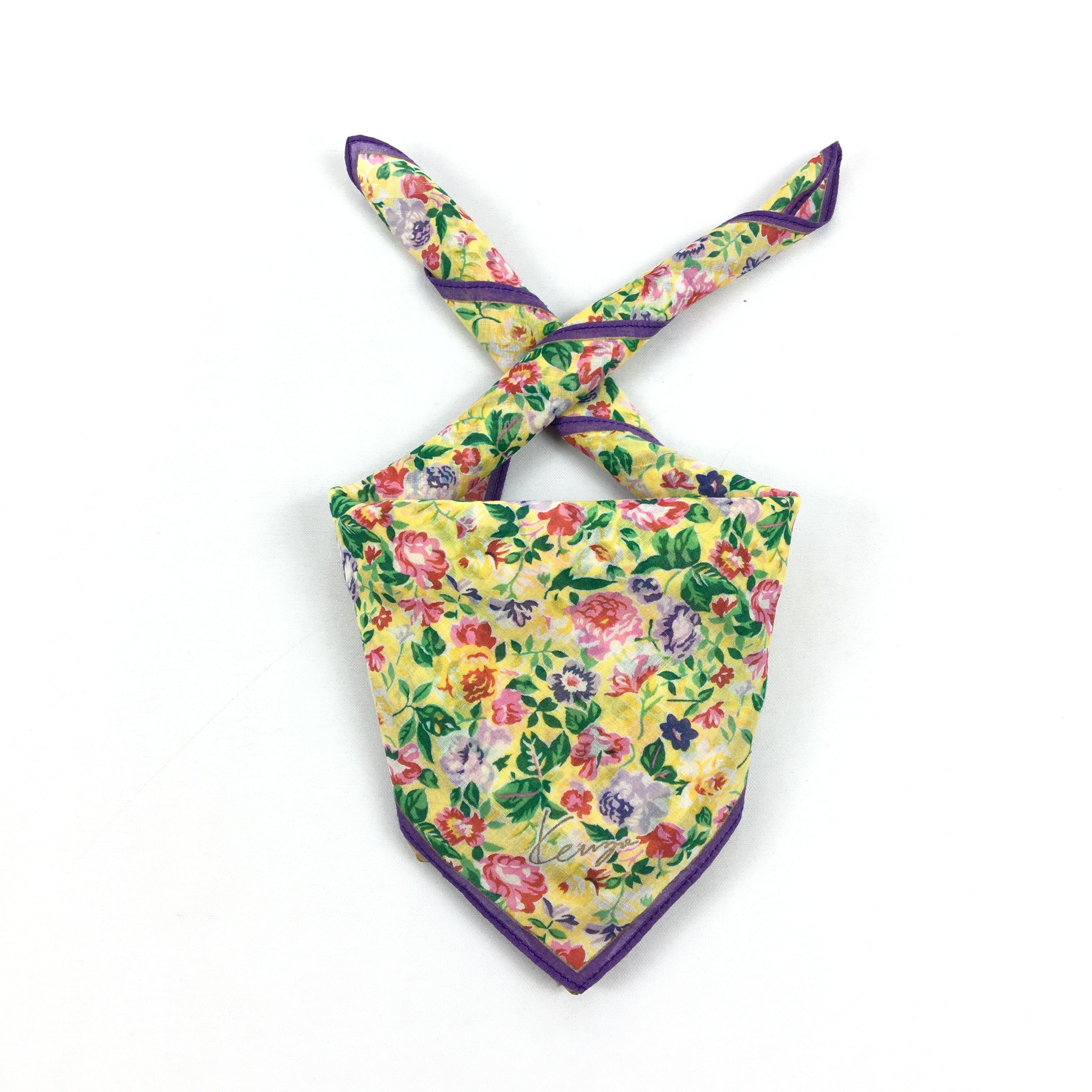 Kenzo Vintage 90s Kenzo Paris Handkerchief Bandana Pocket Square Size ONE SIZE - 1 Thumbnail
