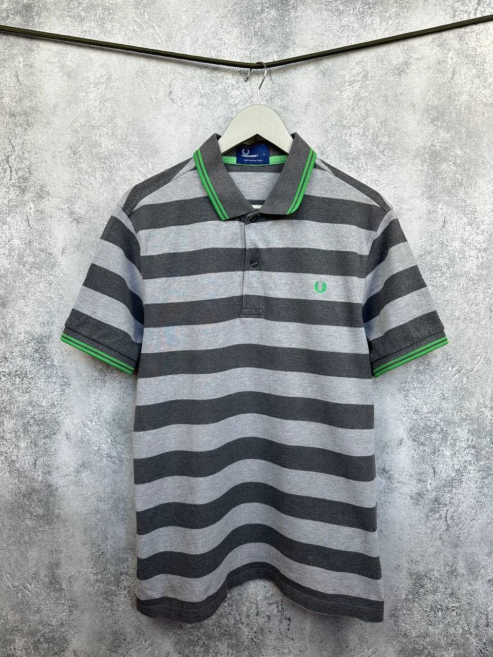 Fred Perry Fred Perry Twin Tipped Polo Shirt Striped Pique Cotton Size US L / EU 52-54 / 3 - 1 Thumbnail