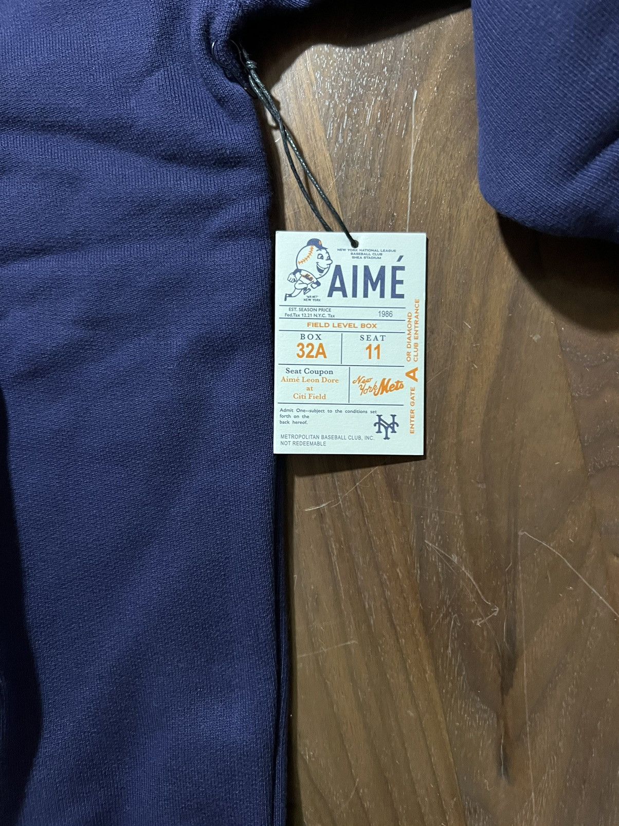 Aime Leon Dore Aime Leon Dore ALD /New York Mets Big Logo Hoodie Navy Large Size US L / EU 52-54 / 3 - 6 Thumbnail