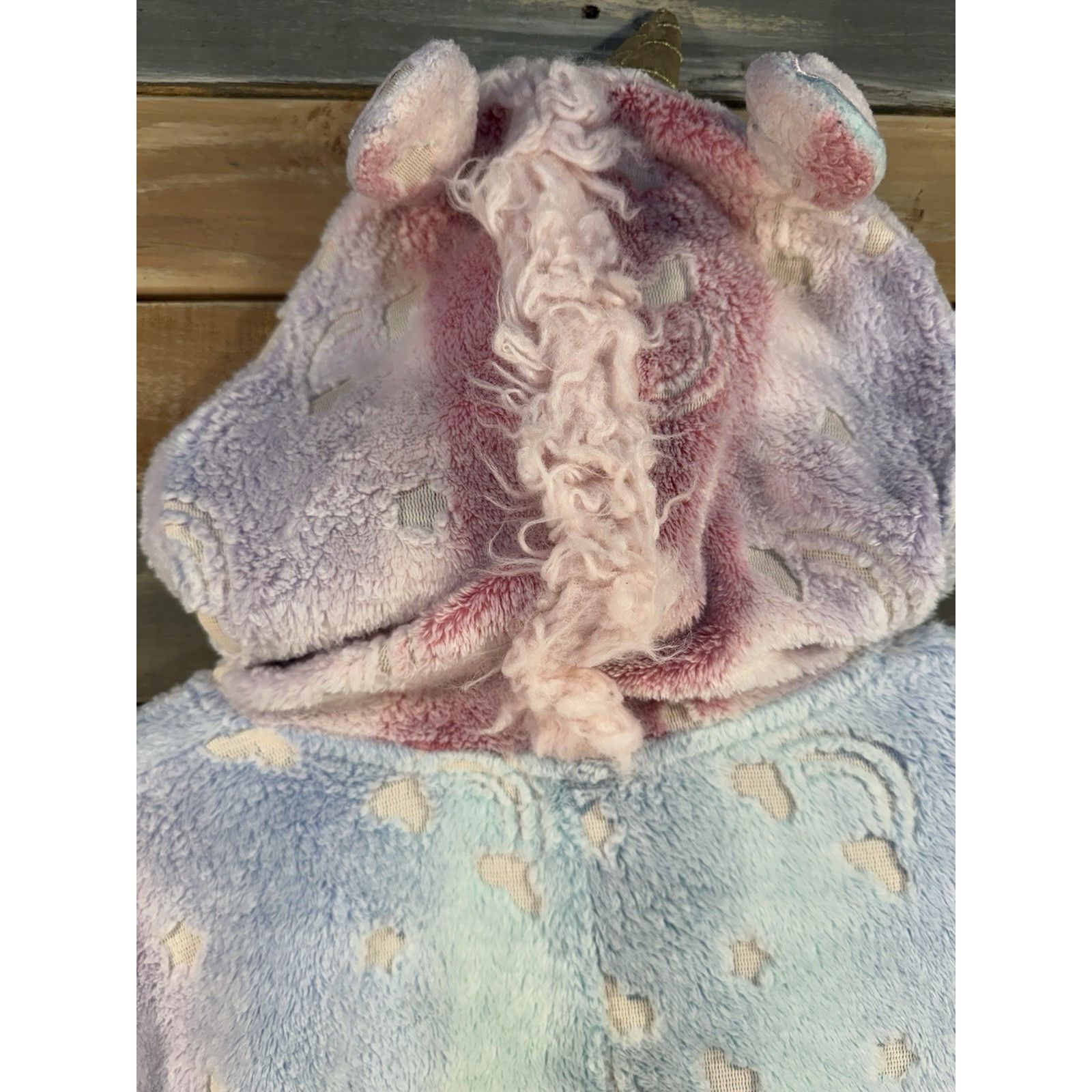Other SECRET TREASURES Unicorn Rainbow Sleepwear Fleece One Piece Size ONE SIZE - 11 Thumbnail