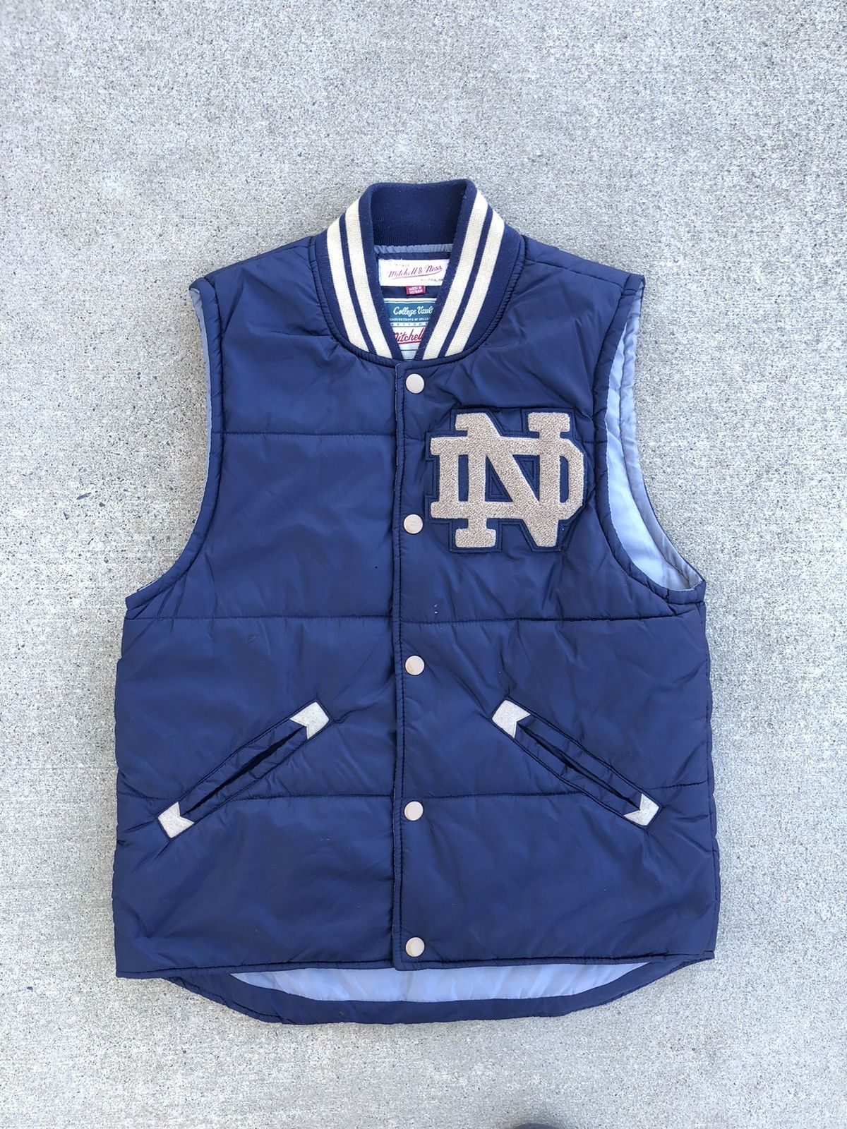 American College × Mitchell & Ness × Vintage Notre Dame Mitchell and