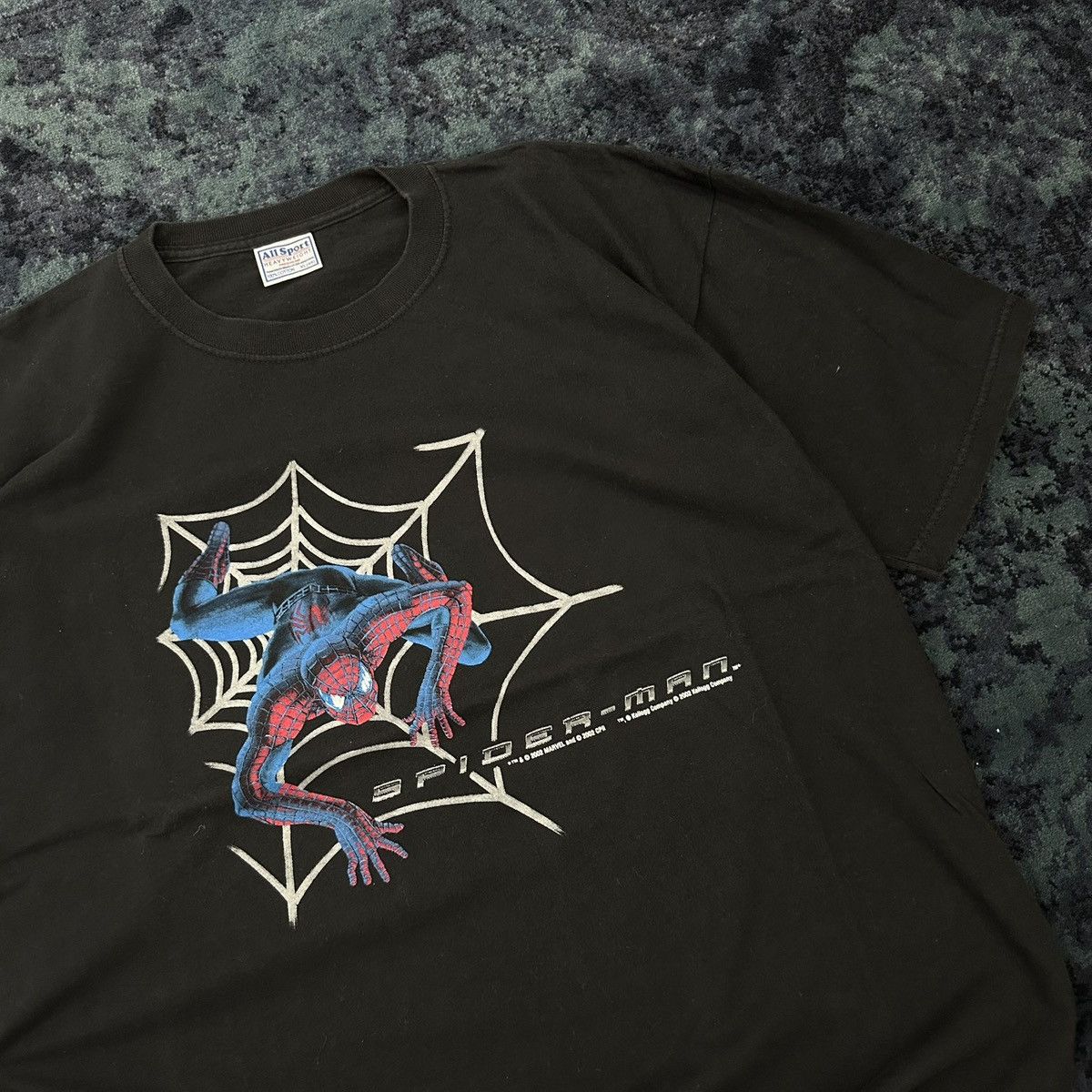 Vintage Vintage 2002 Marvel Spider-Man Movie Tee – AllSport Tag Size US XL / EU 56 / 4 - 5 Thumbnail