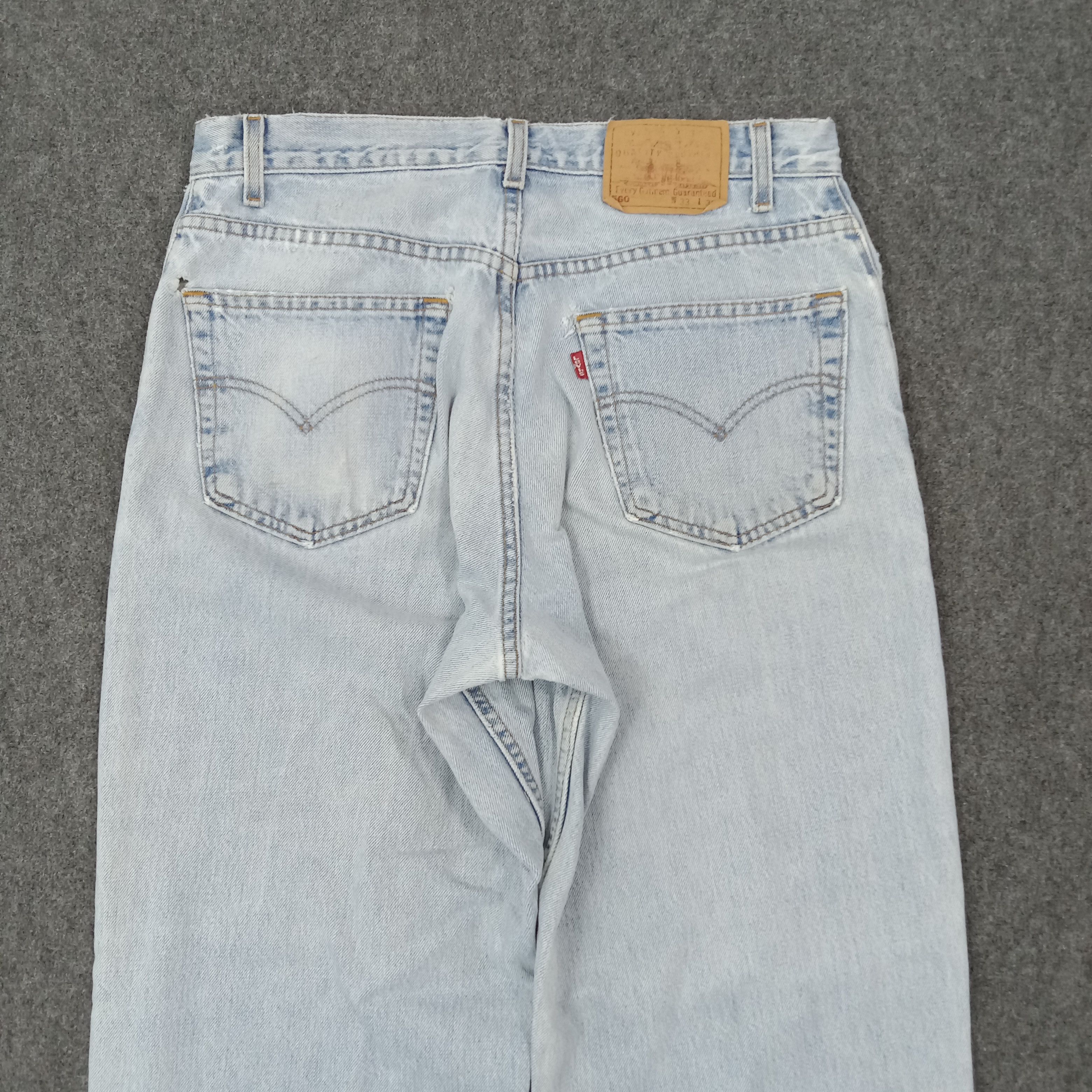 Levi's Levis 560 Red Tab Loose Fit Distressed Denim Jeans C265N10 Size US 33 - 6 Thumbnail