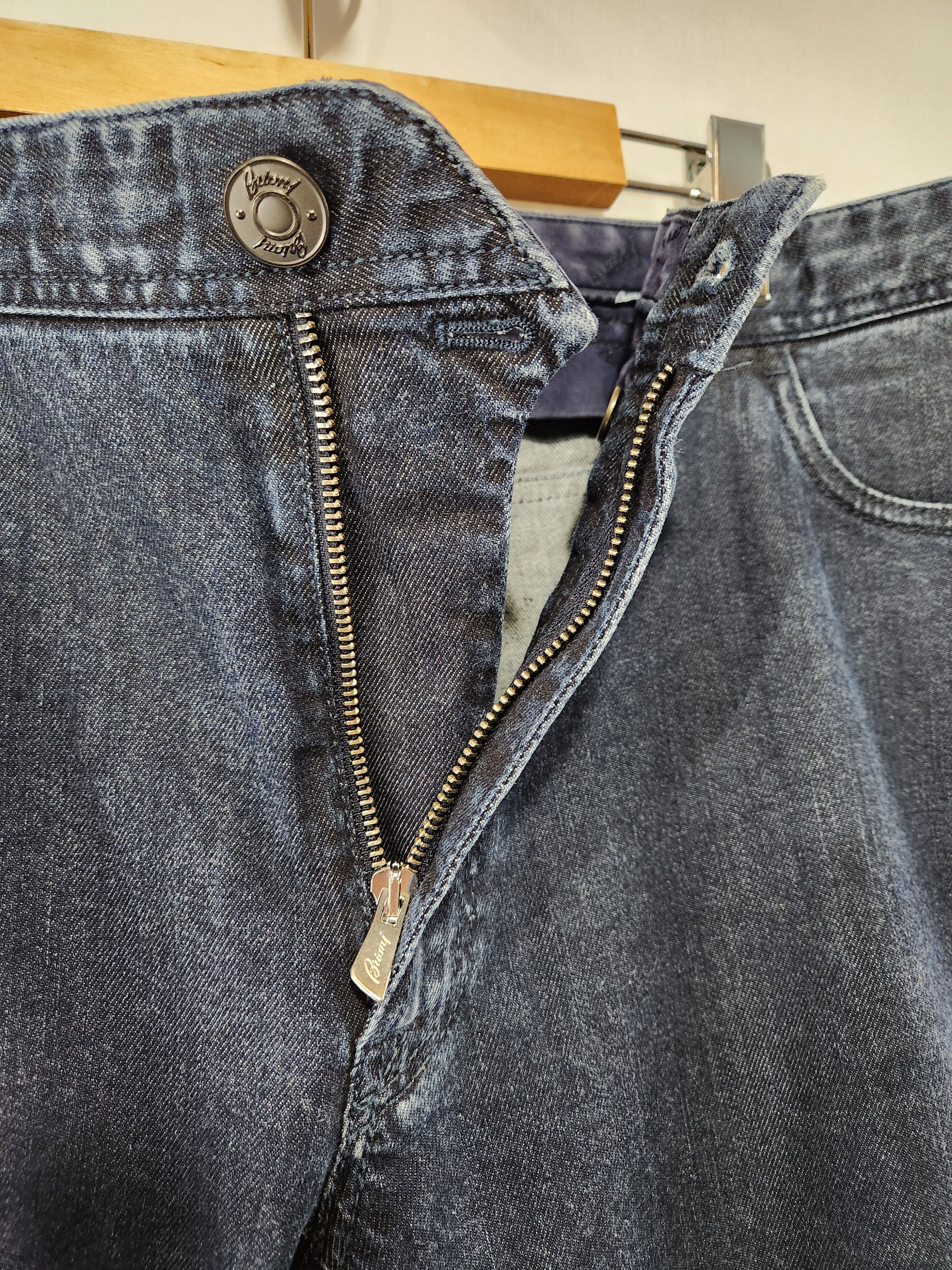 Brioni Stelvio Dark Blue Indigo Cotton Stretch Jeans Size US 44 / EU 60 - 10 Thumbnail