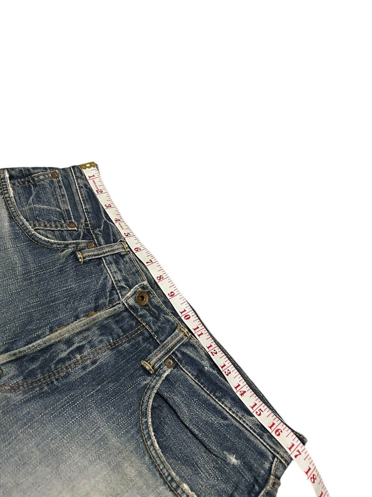 Japanese Brand × Kapital × Vintage Vtg Edwin505 Selvedge Distressed Grunge Rock Punk Denim ☠️🎌🎌 Size US 34 / EU 50 - 23 Thumbnail