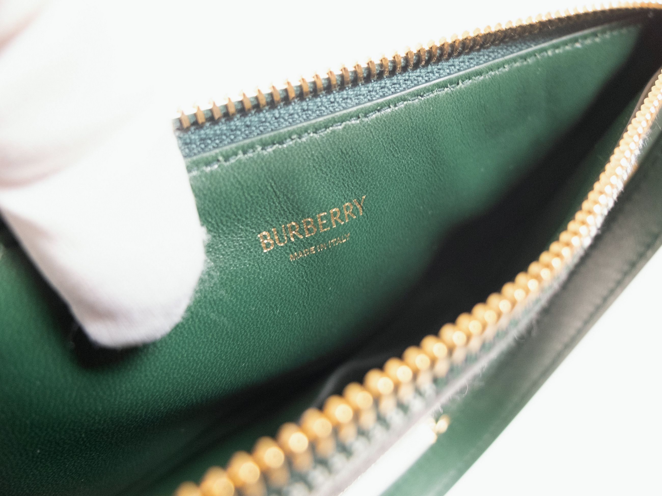Burberry BURBERRY Shield green check canvas leather shoulder bag Size ONE SIZE - 11 Thumbnail