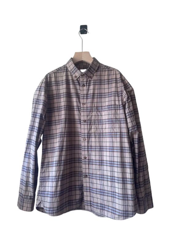 Burberry Burberry Spring Autumn Khaki Check Shirt Size US L / EU 52-54 / 3 - 1 Thumbnail