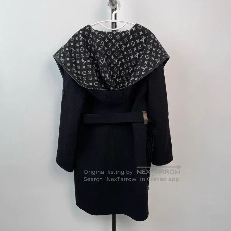 Louis Vuitton Louis Vuitton Black wool coat Size XS / US 0-2 / IT 36-38 - 2 Thumbnail