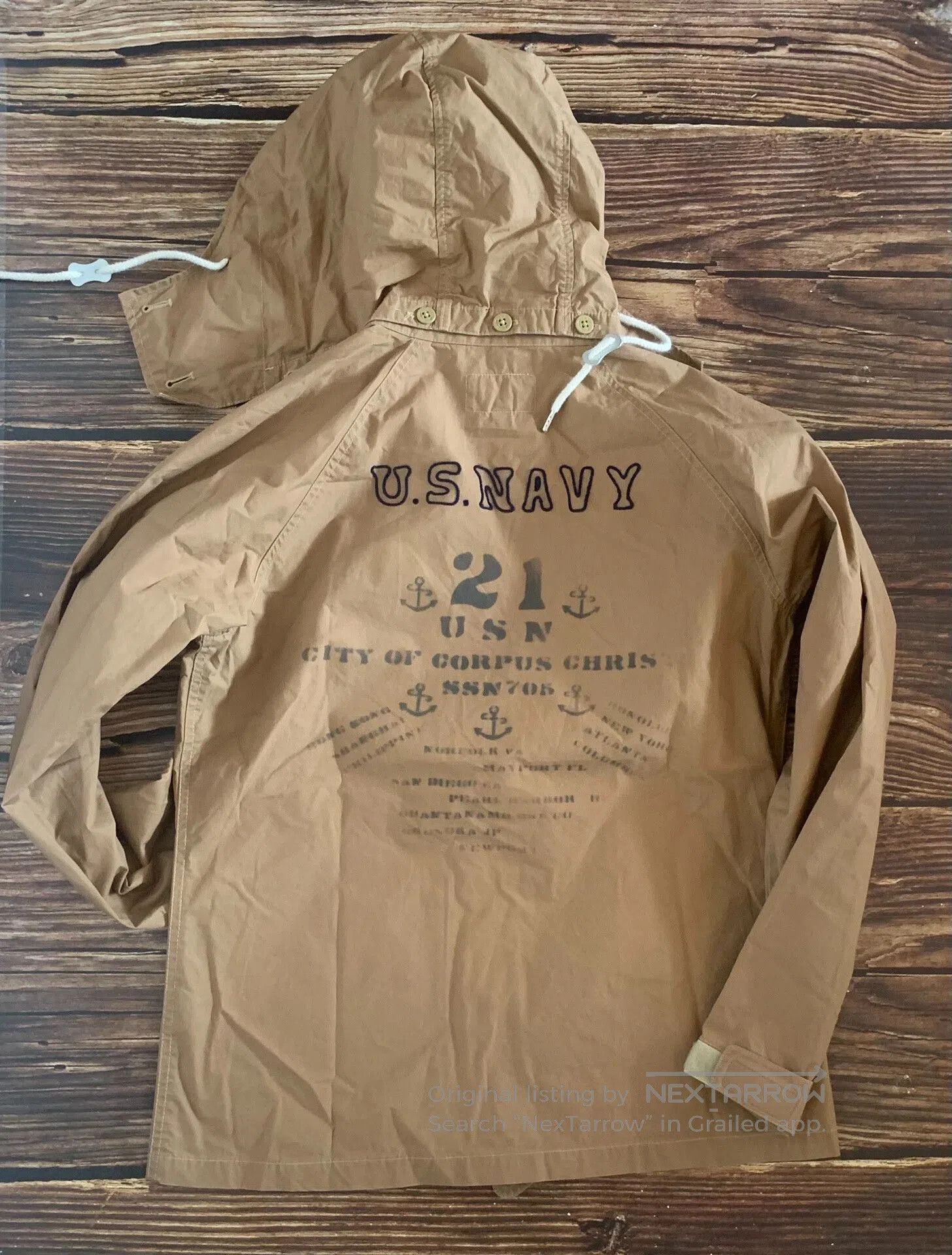 Pherrow's naval deck shirt with detachable hood. Size US M / EU 48-50 / 2 - 3 Thumbnail