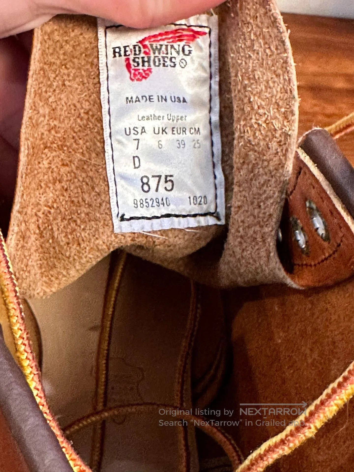 Red Wing Redwing 875 Single Right Boot. Size US 7 / EU 40 - 5 Thumbnail