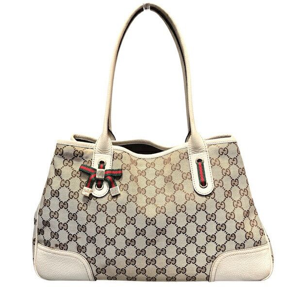 Gucci Gucci Gucci Princy GG Canvas Tote Bag Textile Tote Bag 163805 DUTY FREE for USA Size ONE SIZE - 1 Thumbnail