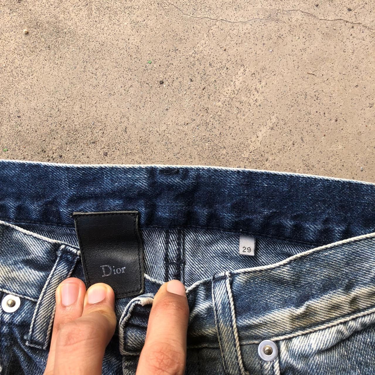 Dior Dior Strip Honeycomb distressed Jeans by Hedislimane Size US 29 - 8 Thumbnail
