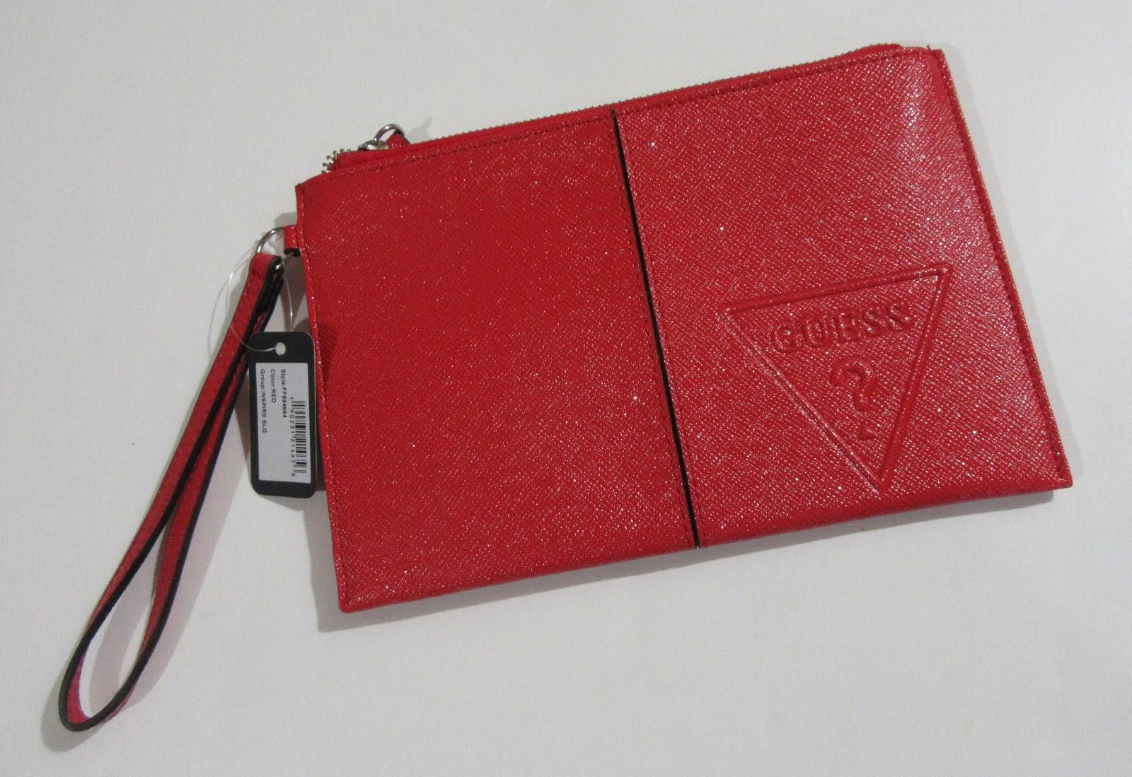 Guess Guess Womens Inspire SLG Clutch Wallet Red Size ONE SIZE - 1 Thumbnail