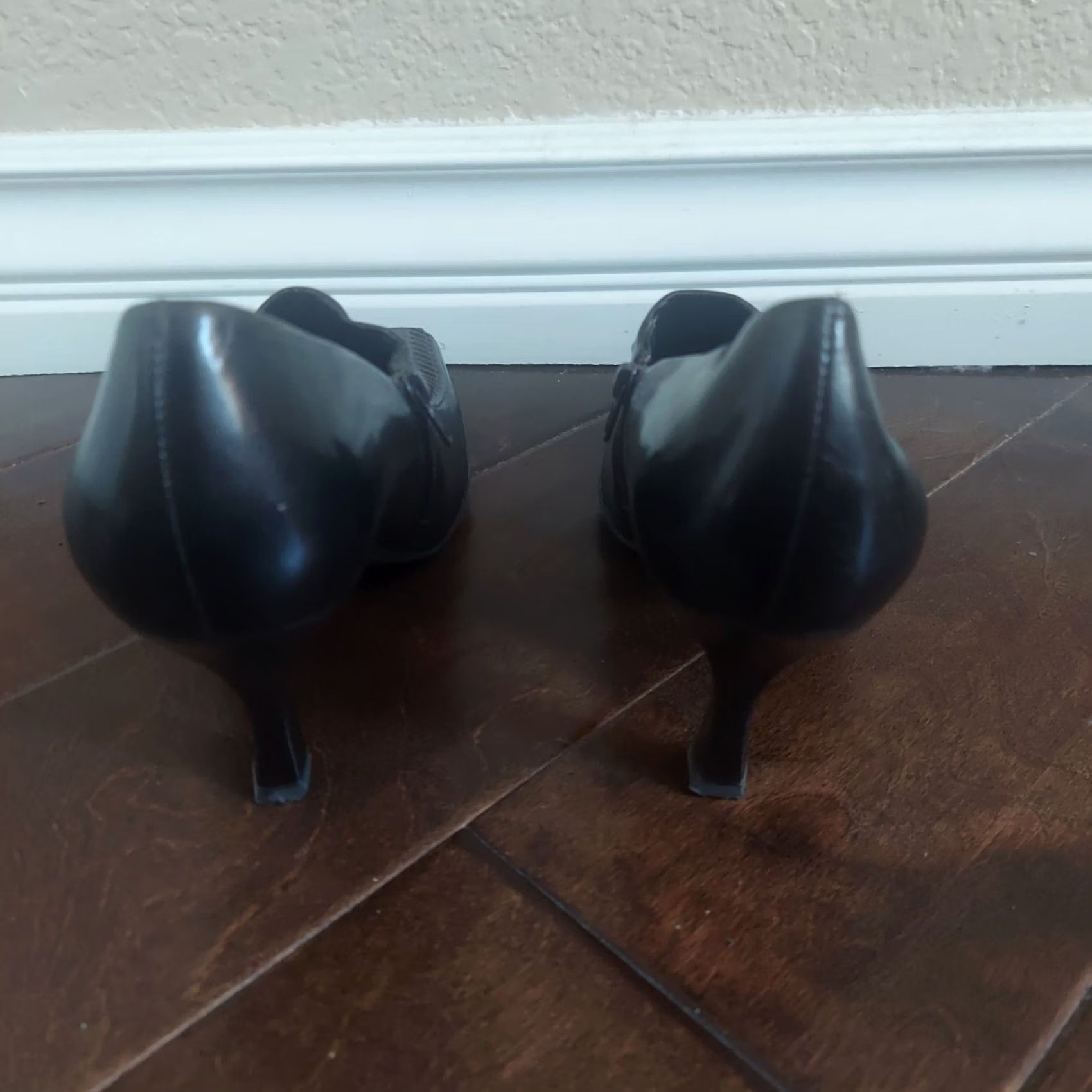 Franco Sarto Franco Sarto Pumps Brown 3 in Platform Square Toe Women 6.5M Zip Heels Brazil Vintage No Size US 7 / IT 37 - 5 Thumbnail