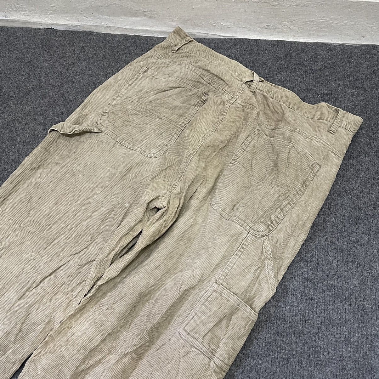 Japanese Brand Fargo Beige Corduroy Carpenter Pant Baggy Style Size US 35 - 6 Thumbnail