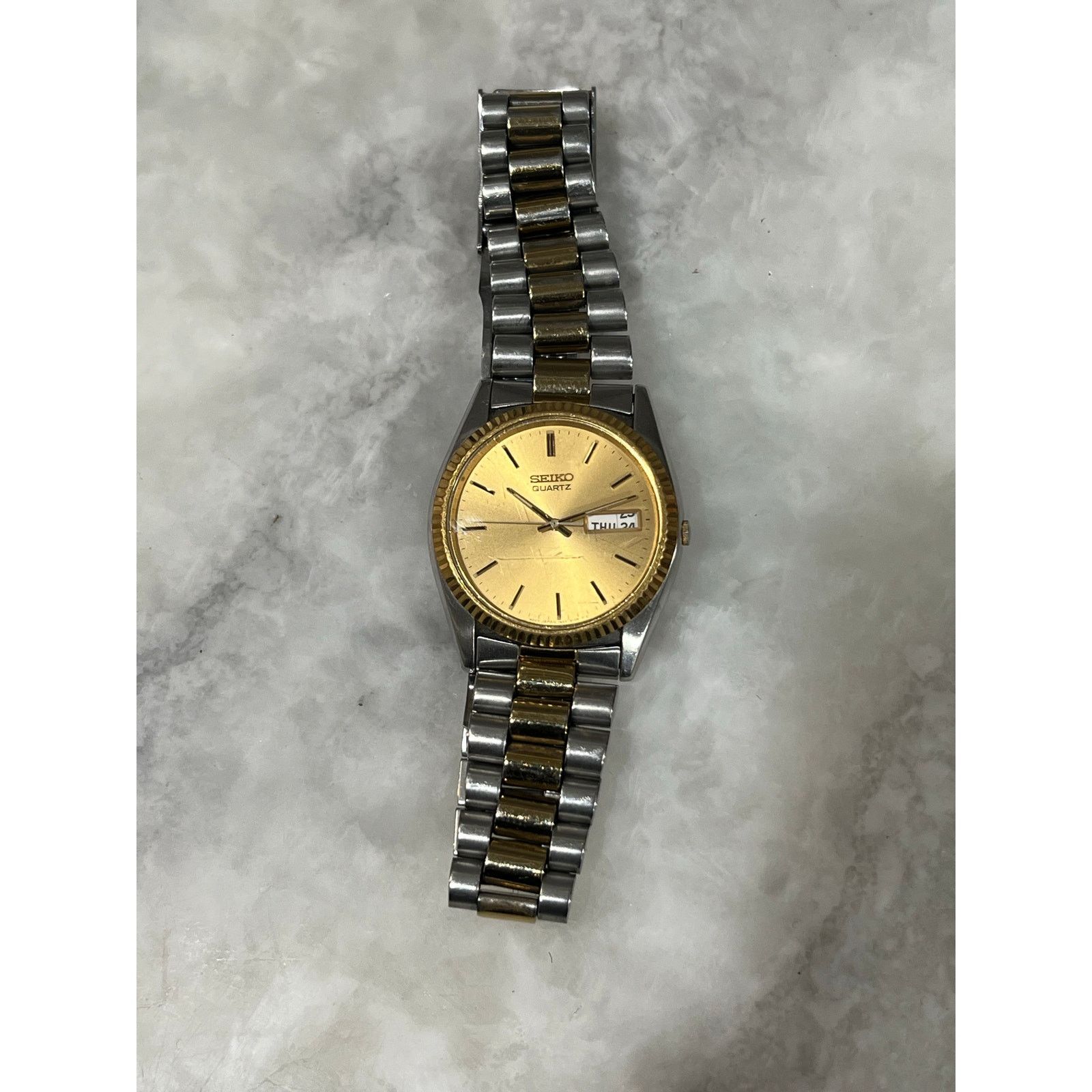 Seiko Seiko Quartz Men’s Watch 7N43-8111 Gold Dial Two-Tone Size ONE SIZE - 3 Thumbnail