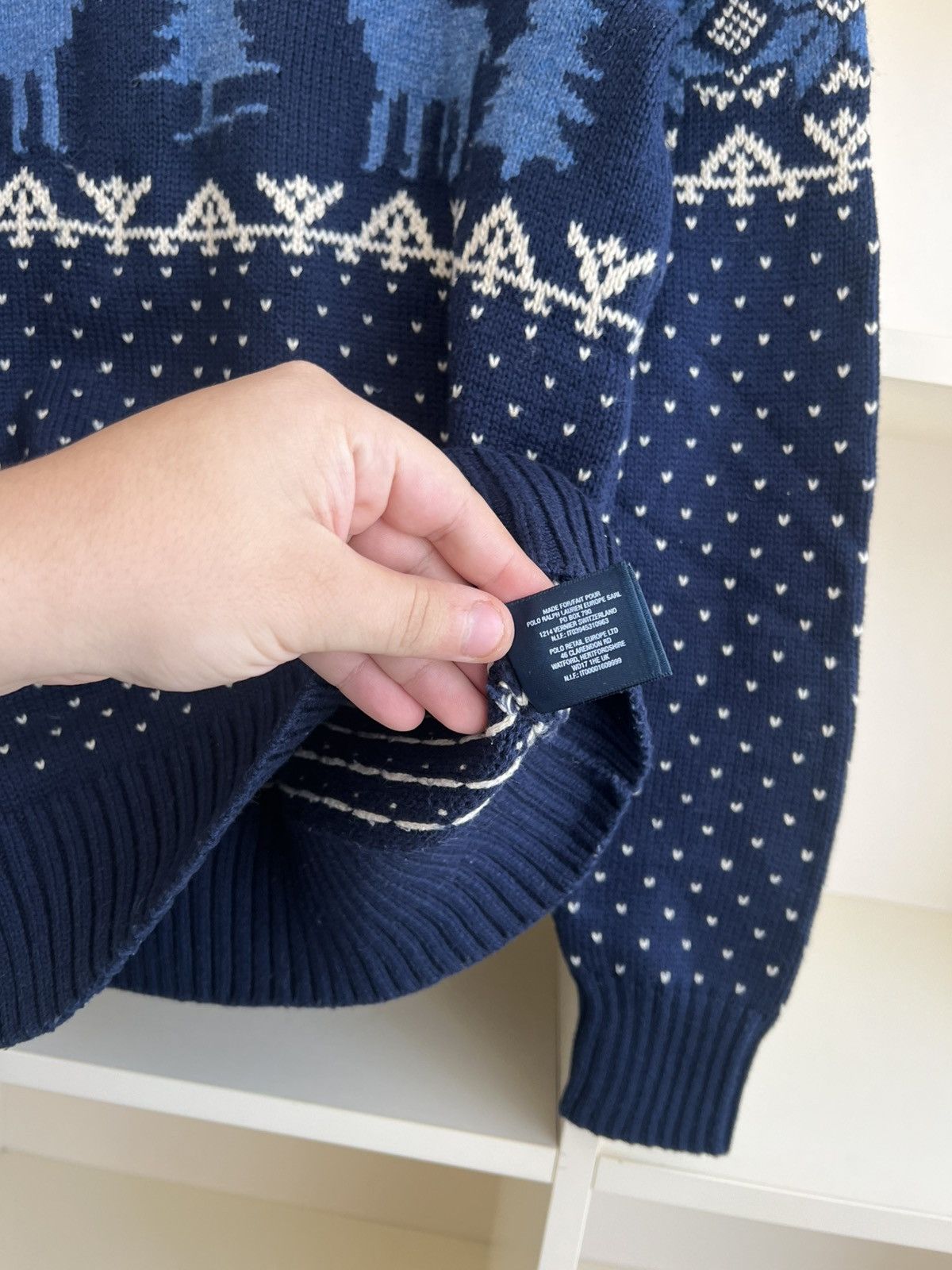 Polo Ralph Lauren Vintage Polo Ralph Lauren Knit Sweater Moose RARE Size XS Size US XS / EU 42 / 0 - 11 Thumbnail