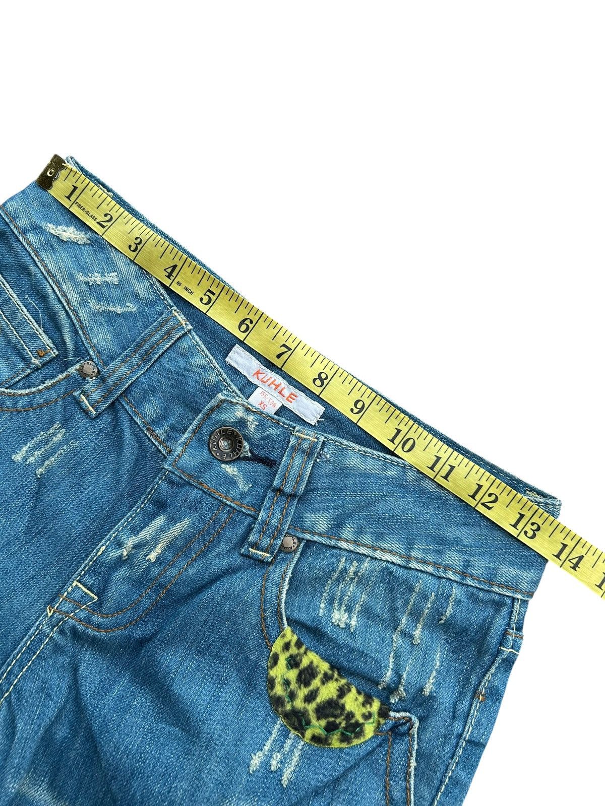 Kapital × Vintage × Who Decides War Hippies Style Japanese Distressed Denim Jeans Rare 🎌☠️ Size US 27 - 18 Thumbnail